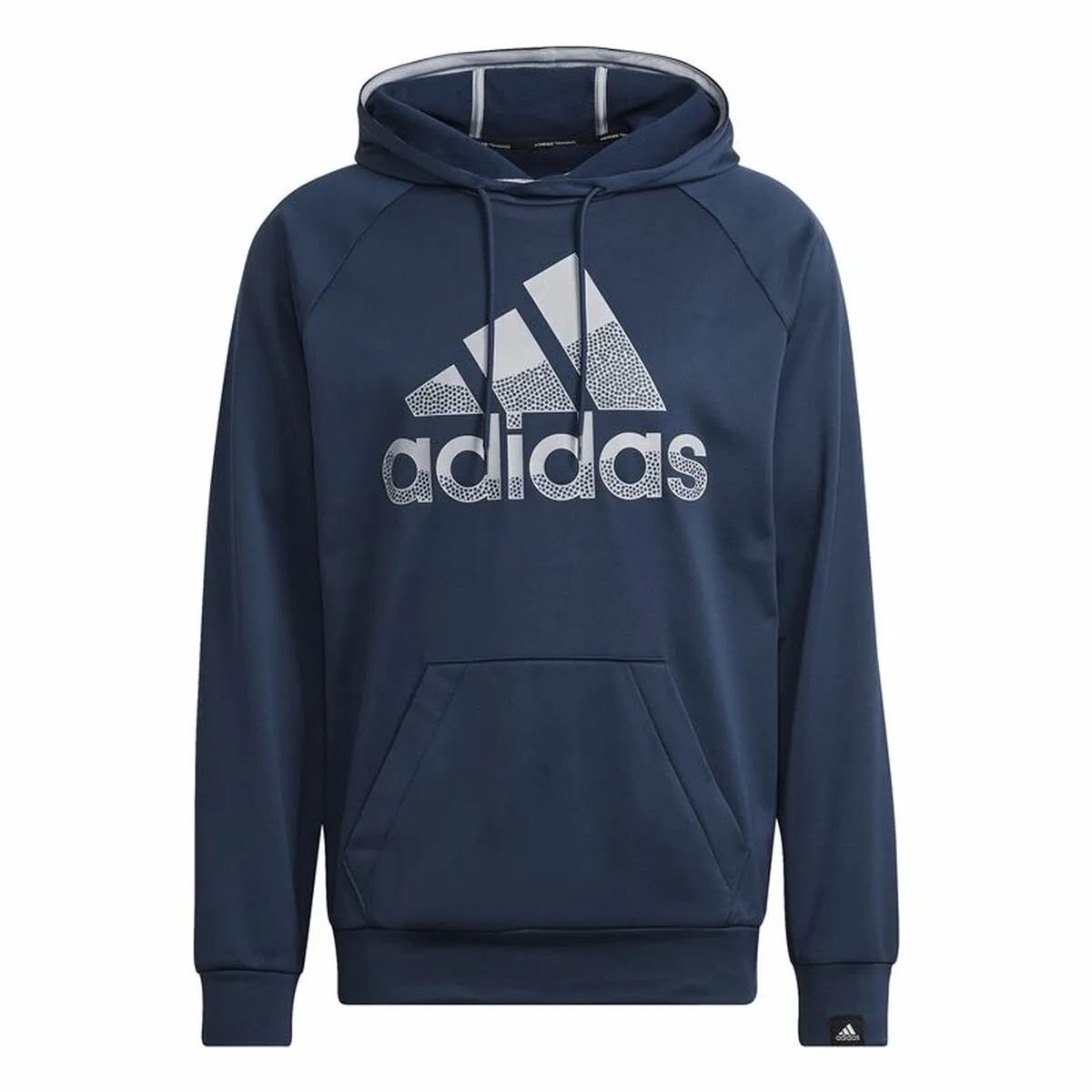 Felpa con Cappuccio Uomo Adidas  Game and Go Big Logo Azzurro