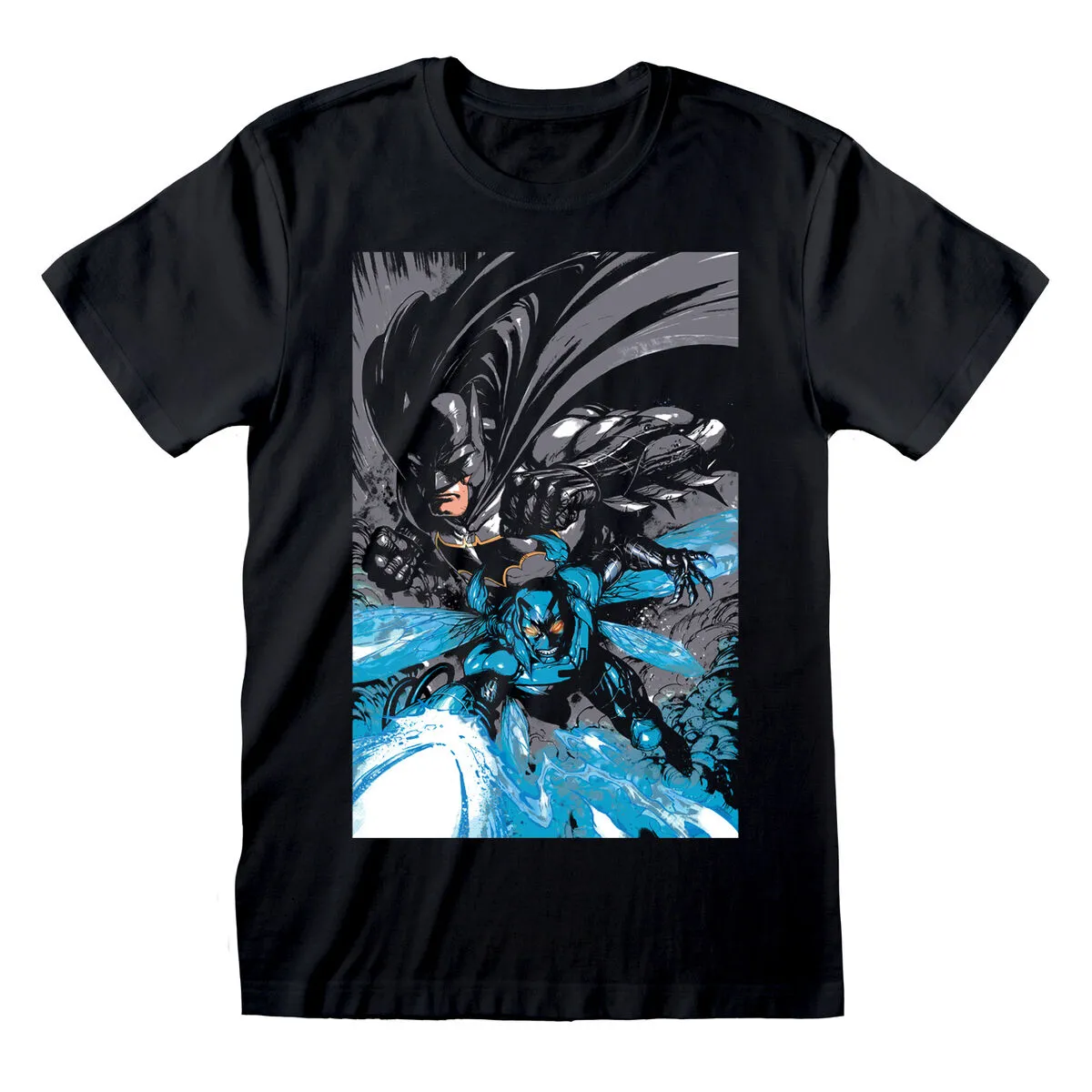 Maglia a Maniche Corte Batman Team Up Nero Unisex