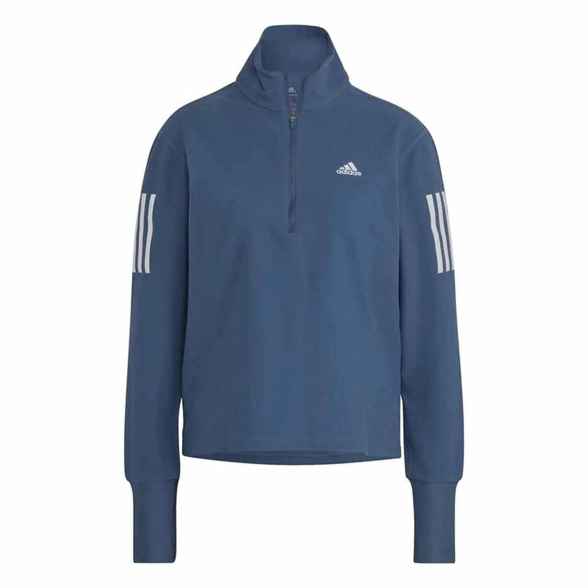 Maglia a maniche lunghe da donna Adidas Own the Run 1/2 Zip Indaco