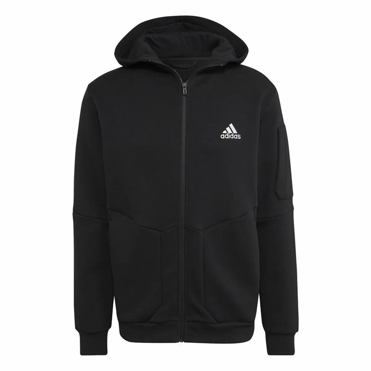 Felpa con Cappuccio Uomo Adidas Essentials For Gameday Nero