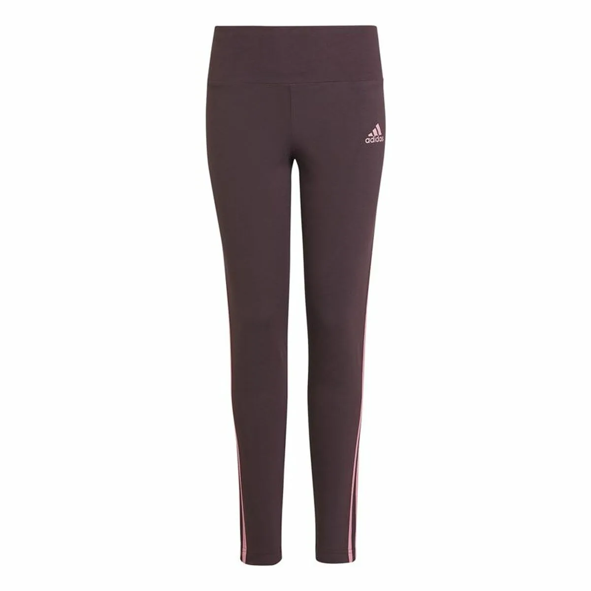 Leggings Sportivi per Bambini Adidas 3 bandas Porpora