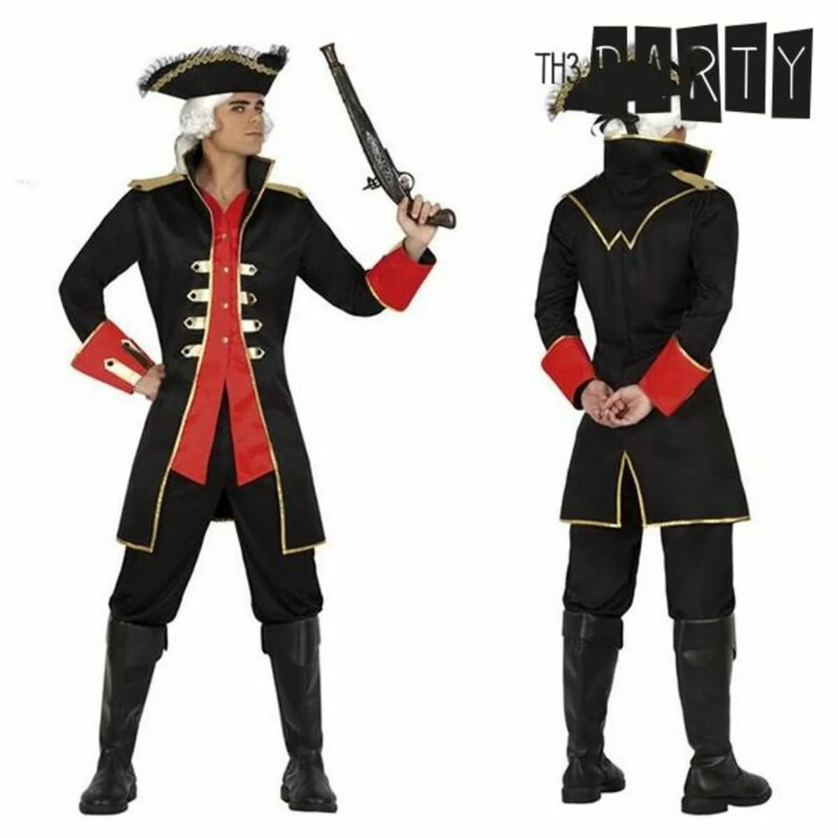 Costume per Adulti Th3 Party Multicolore Pirati XL