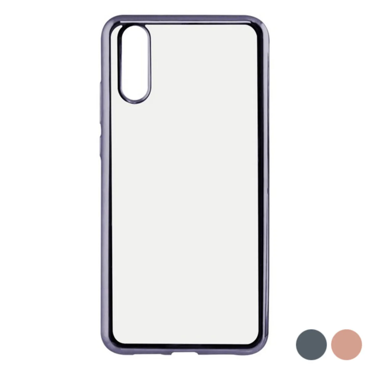 Custodia per Cellulare Huawei P20 KSIX Flex Metal TPU Flessibile