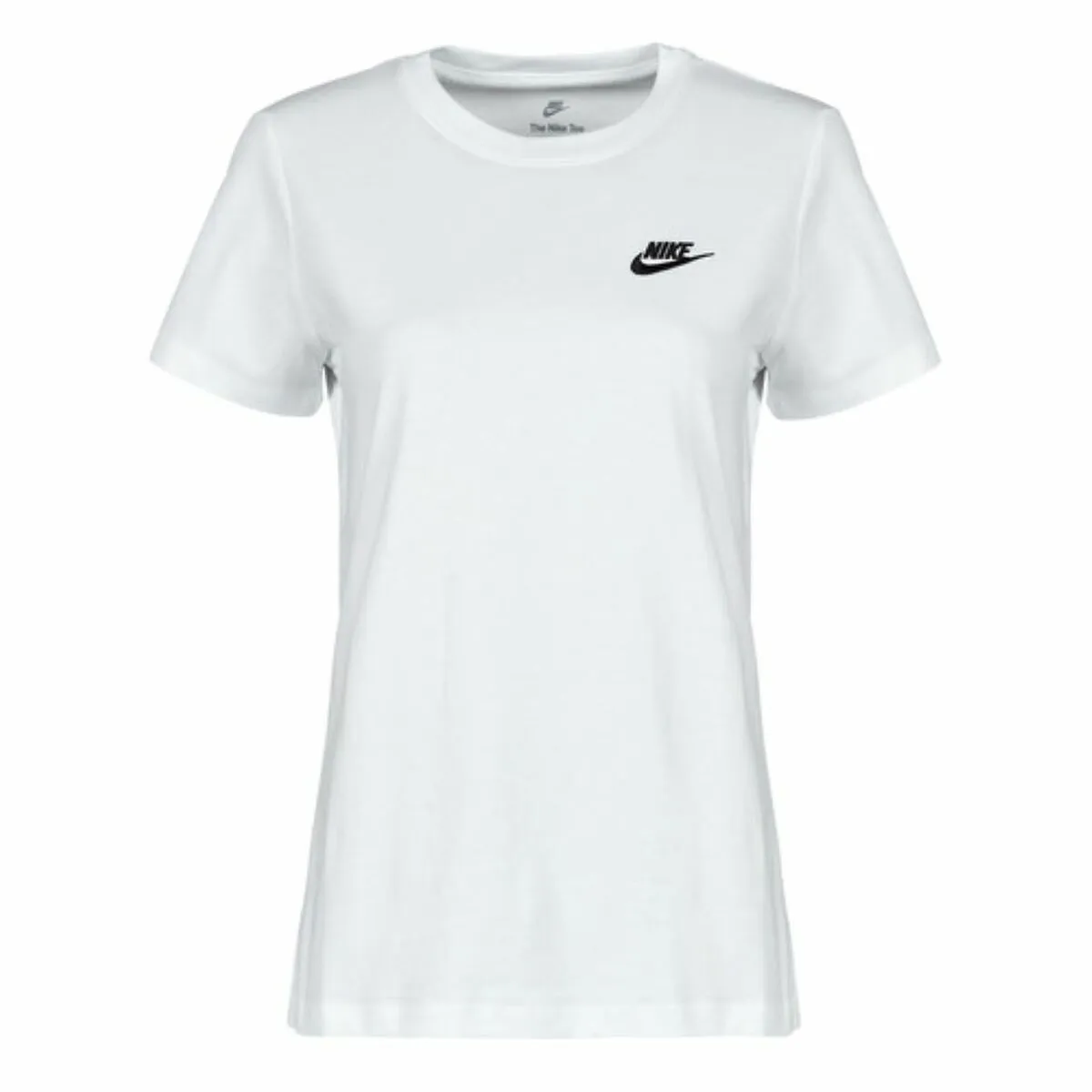 Maglia a Maniche Corte Donna  NSW CLUB TEE DN2393 Nike 100 Bianco