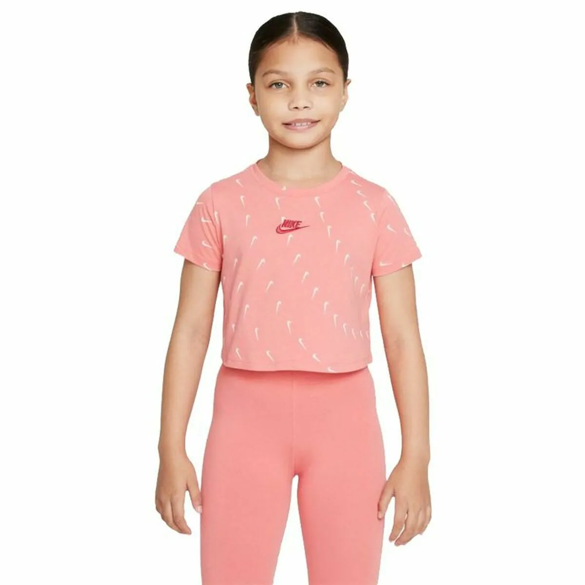 Maglia a Maniche Corte per Bambini Nike Sportswear Salmone