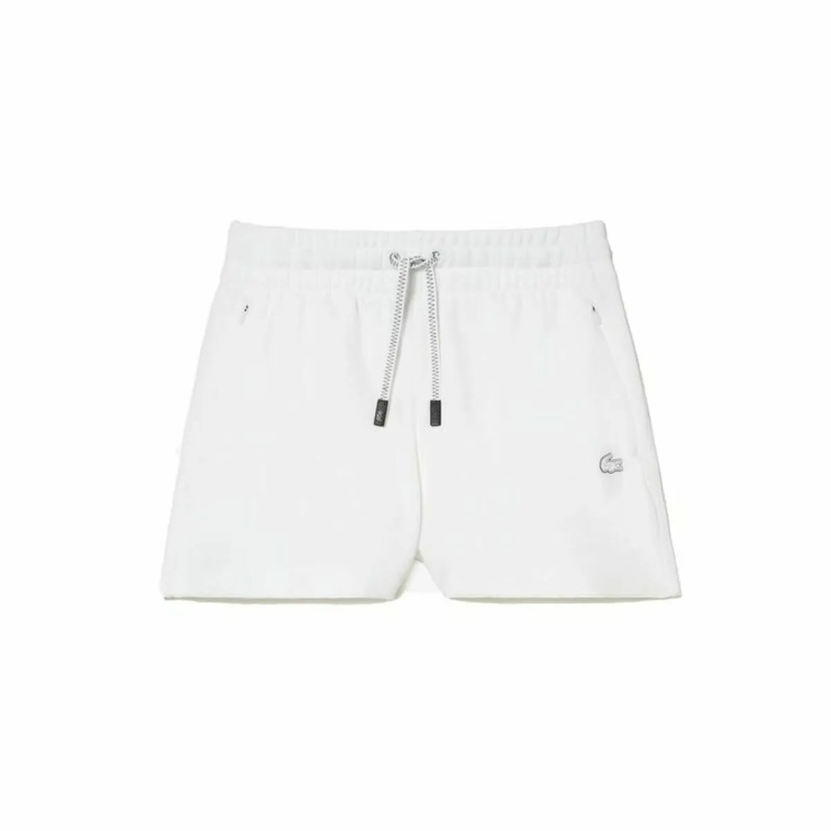 Pantaloncini Sportivi da Donna Lacoste Two-Ply Cotton Bianco