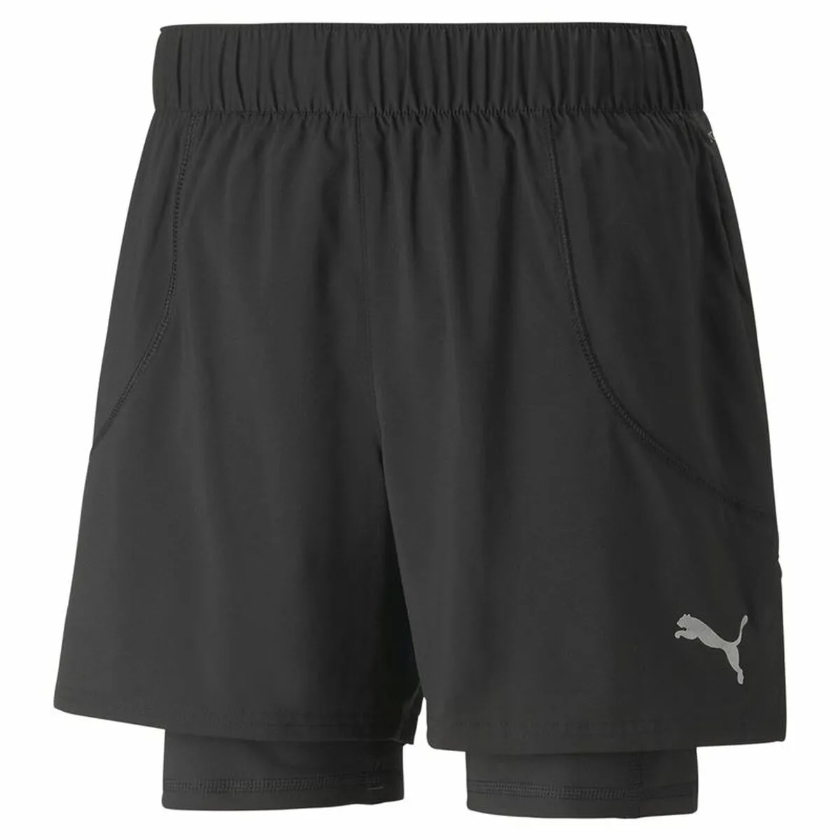 Pantaloncino Sportivo Unisex Puma Run 2in1 5" Nero