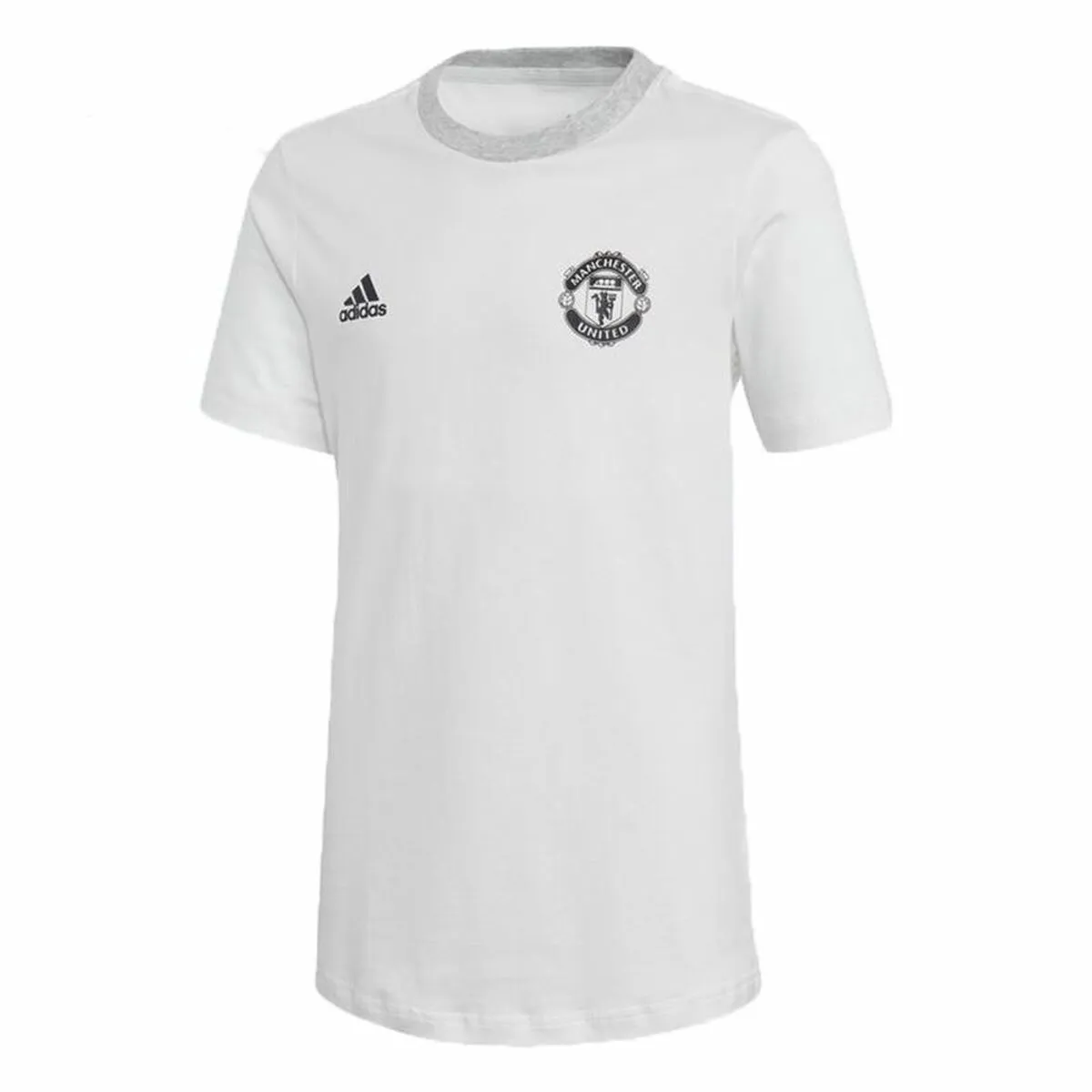 Maglia da Calcio a Maniche Corte per Bambini Adidas  Manchester United Bianco