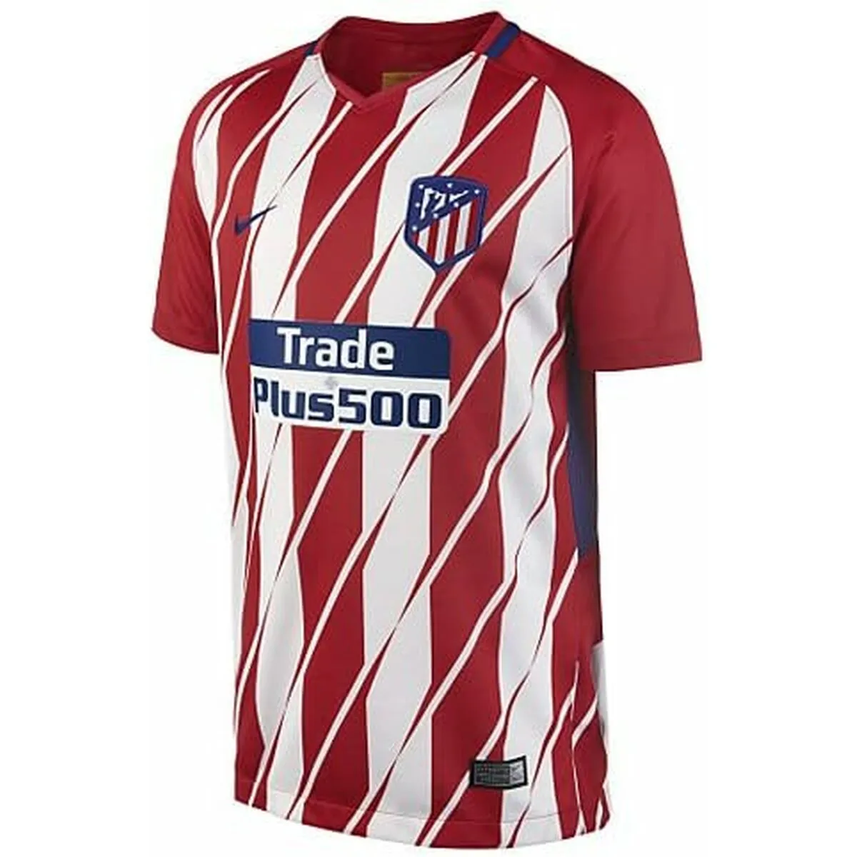 Maglia da Calcio a Maniche Corte per Bambini Nike Atlético de Madrid Local 17/19 Bianco Rosso