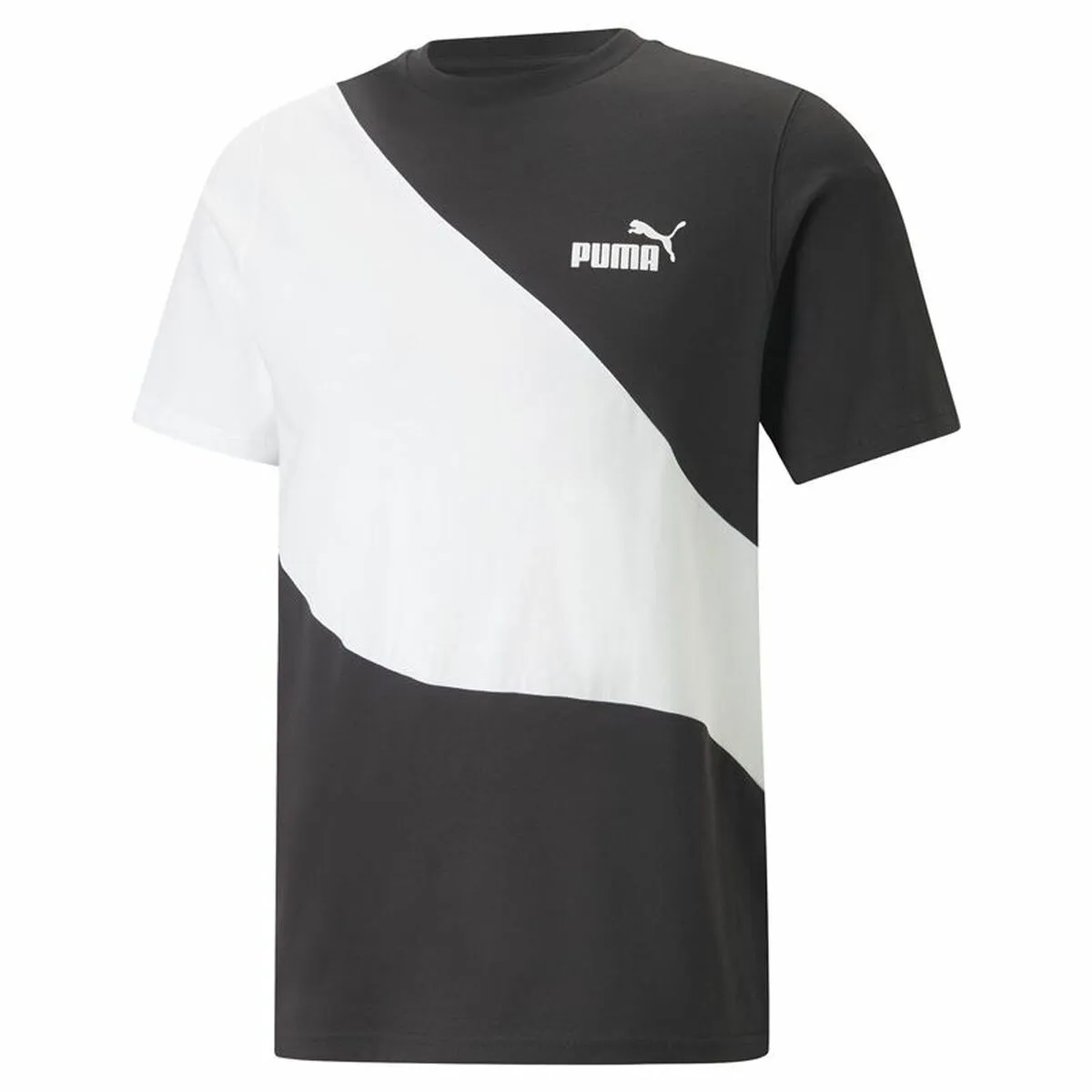 Maglia a Maniche Corte Uomo Puma Powert Bianco Nero