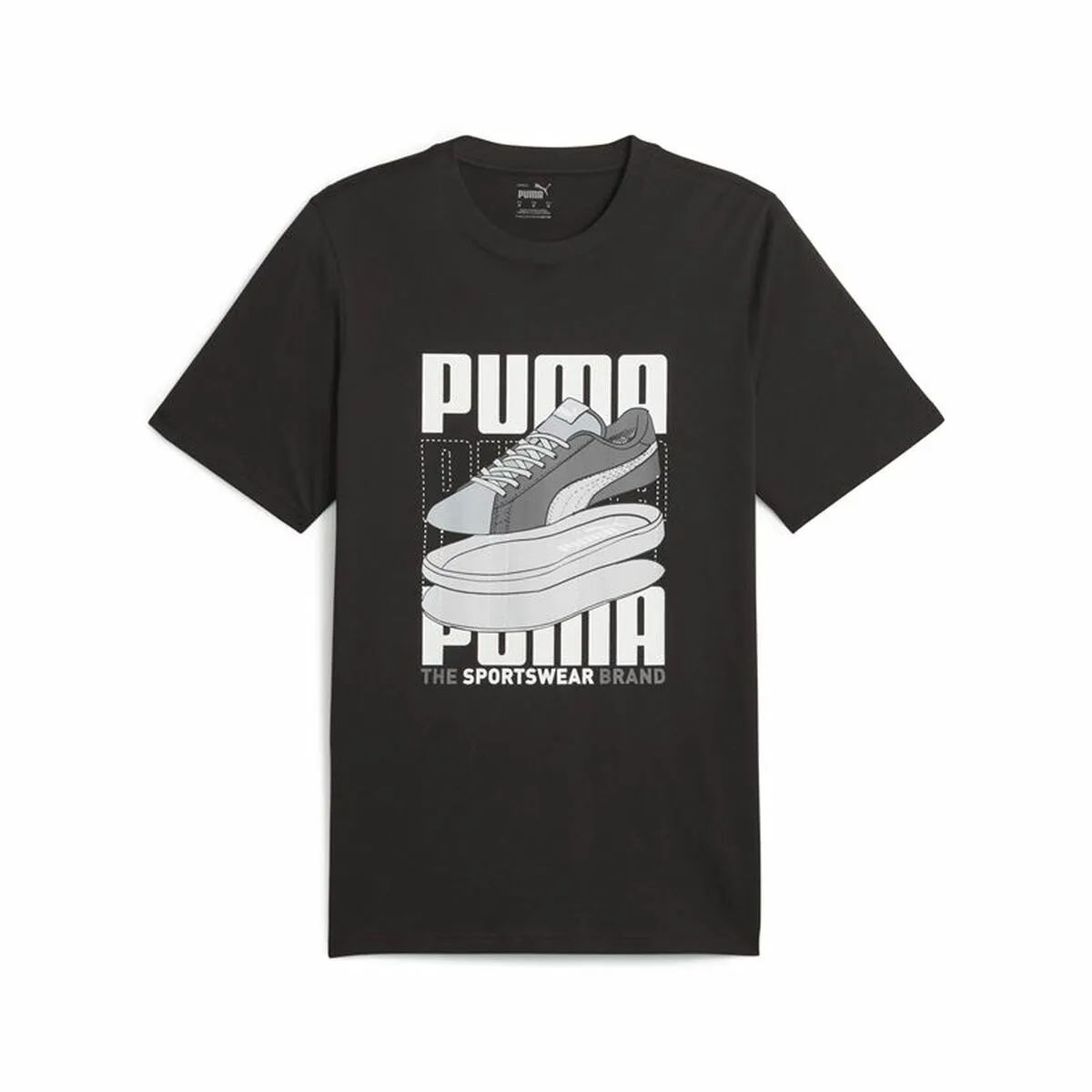 Maglia a Maniche Corte Uomo Puma Graphiccs Sneaker Nero