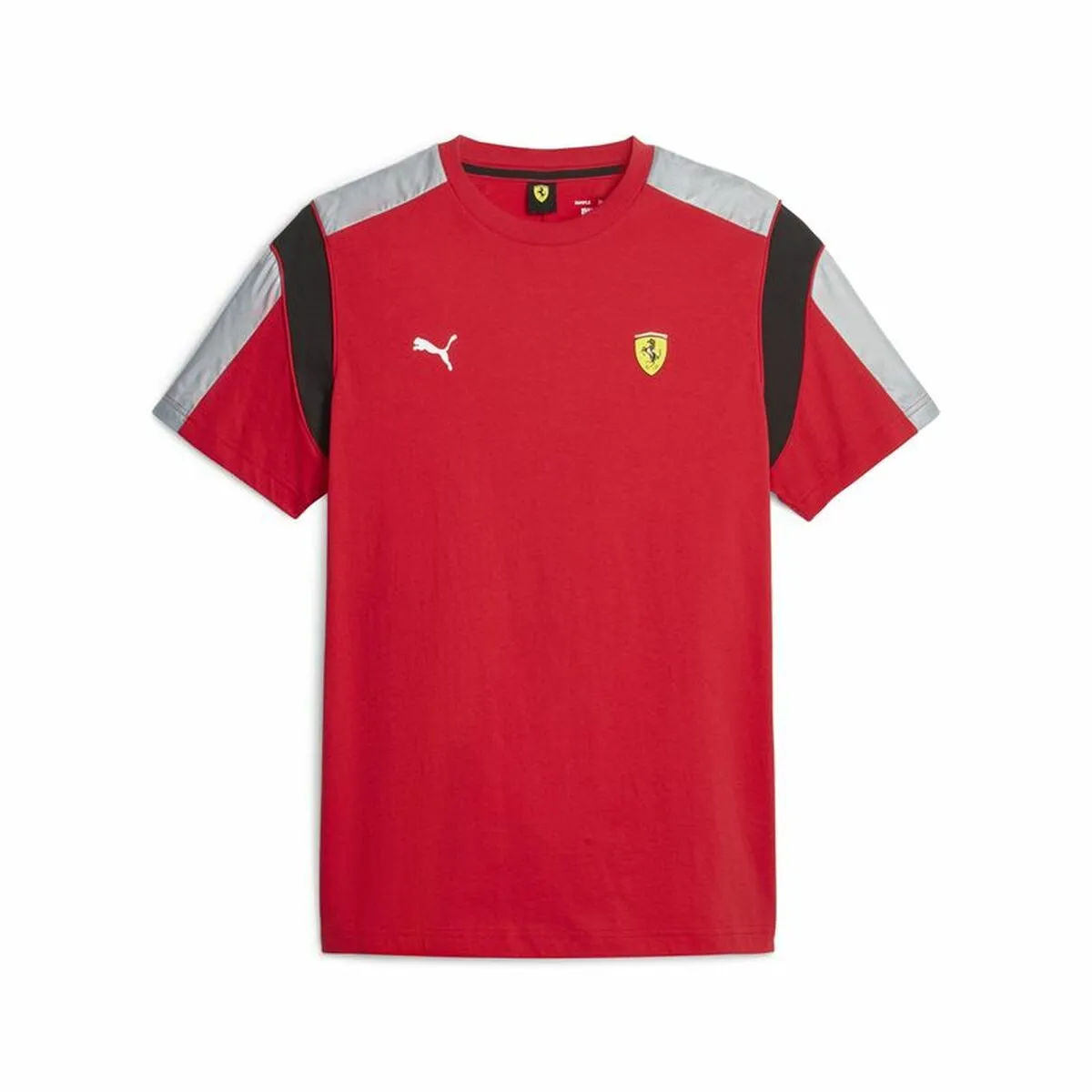 Maglia a Maniche Corte Uomo Puma Ferrari Race MT7 Rosso