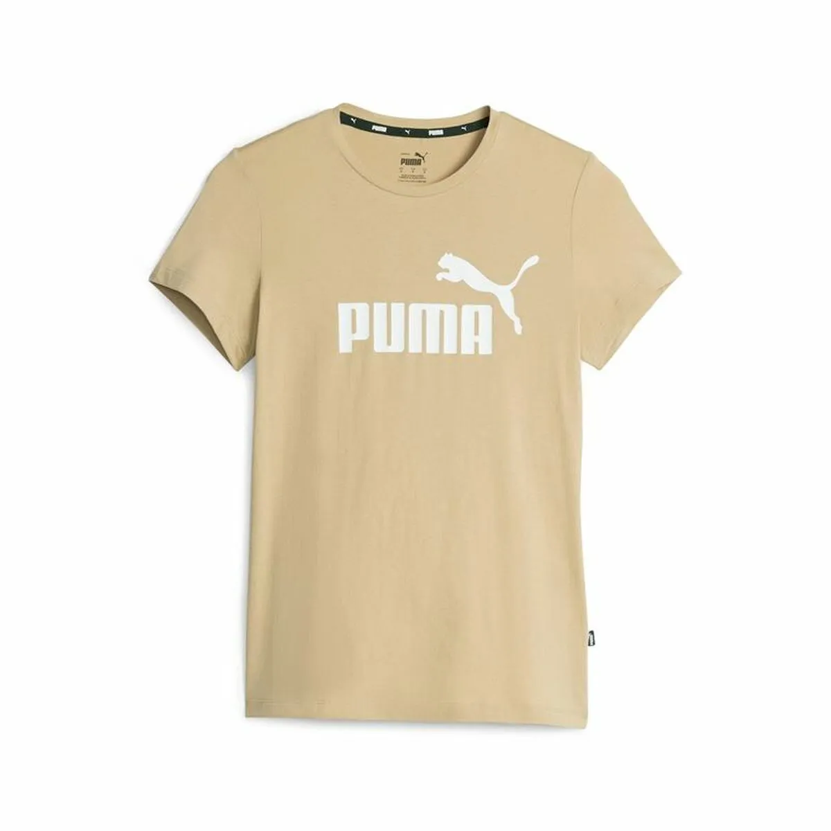 Maglia a Maniche Corte Donna Puma Ess Logo Beige