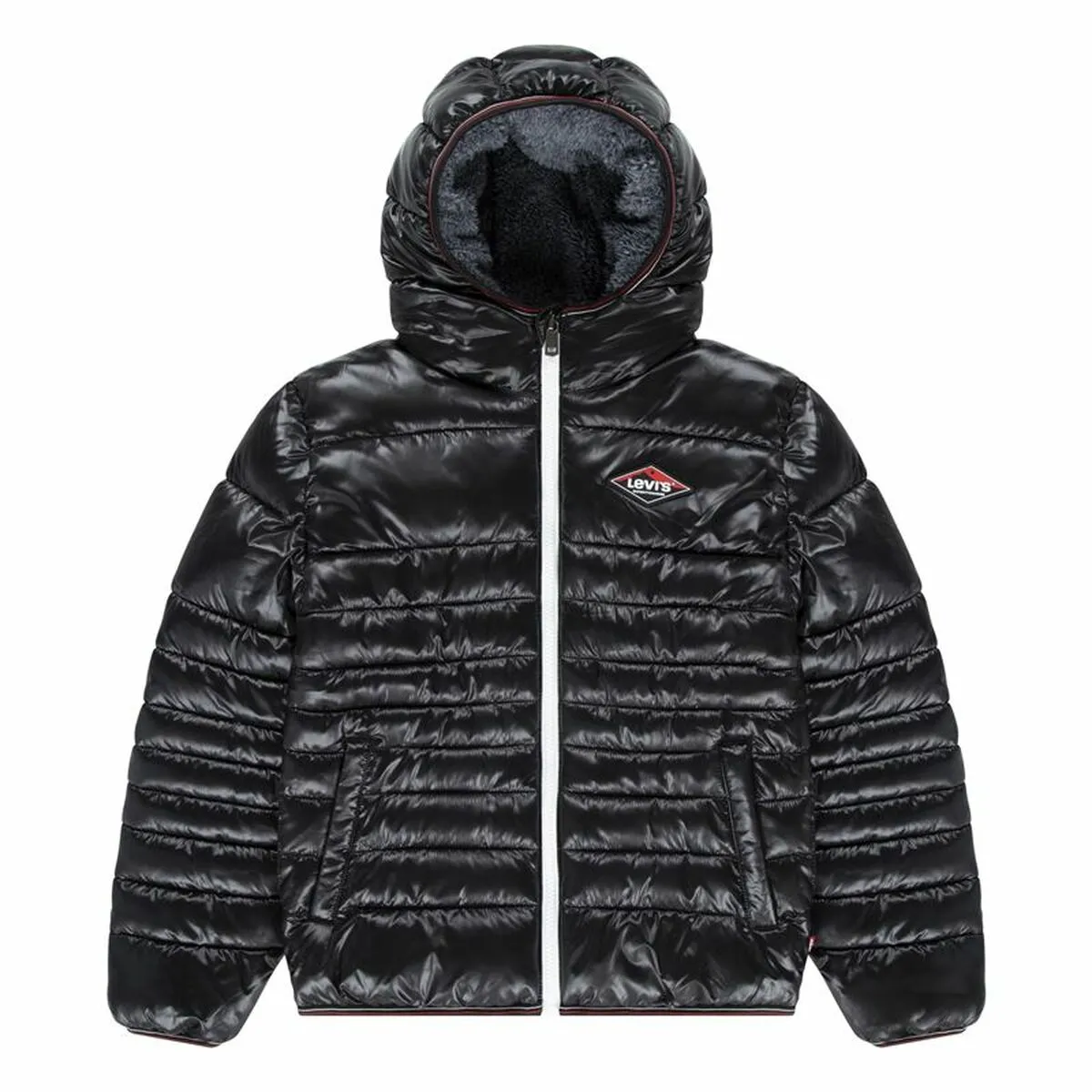 Giacca Sportiva da Bambini Levi's Sherpa Lined Mdwt Puffer J Nero