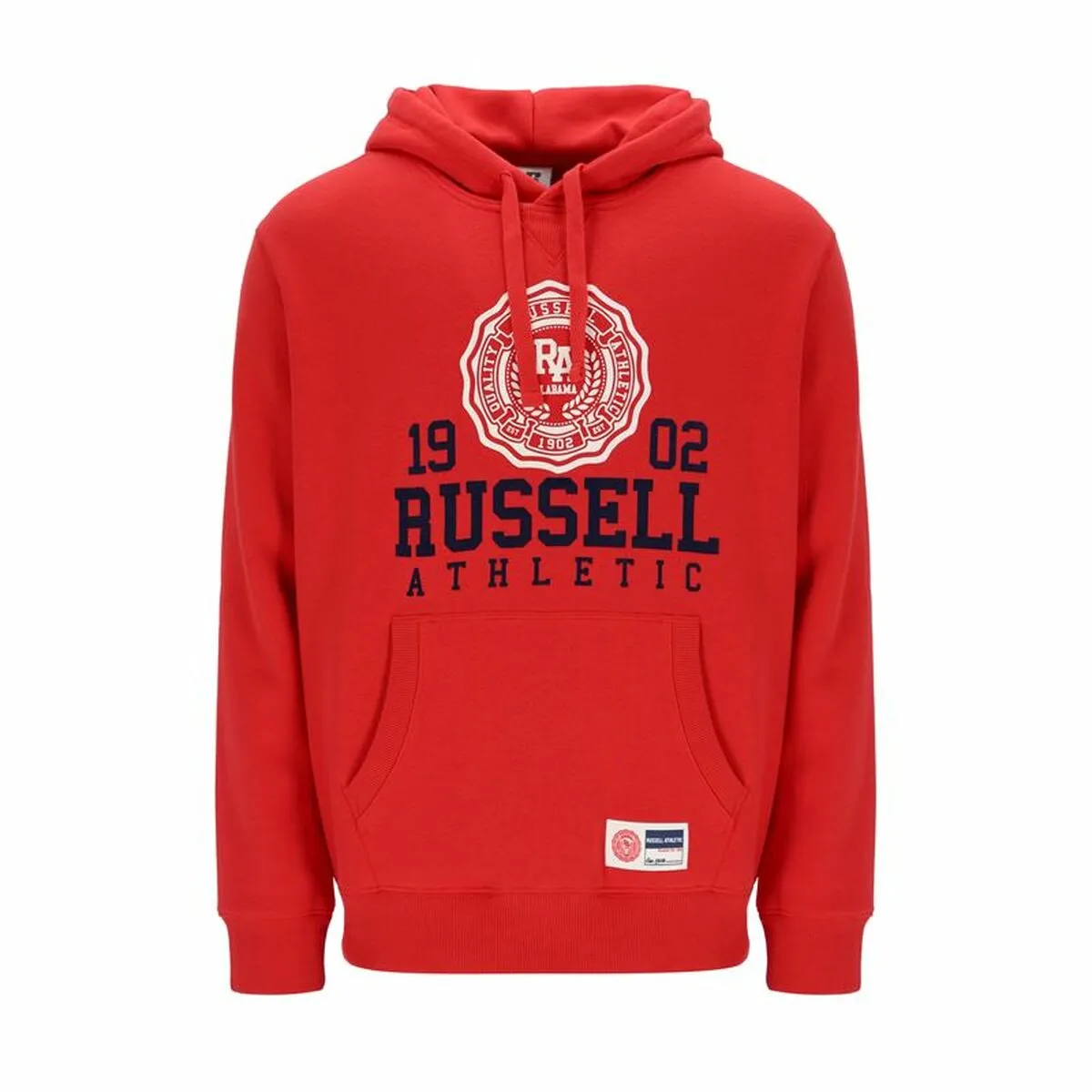 Felpa con Cappuccio Uomo Russell Athletic Ath 1902 Rosso