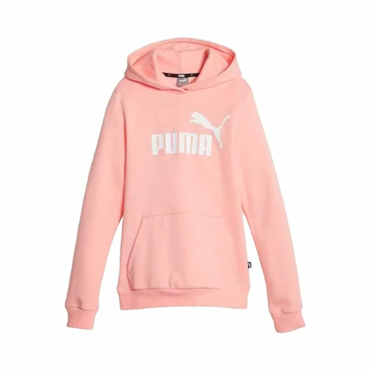 Felpa per Bambini Puma Ess Logo Fl Salmone