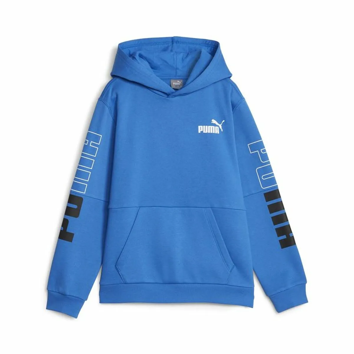 Felpa per Bambini Puma Power Colorblock Azzurro