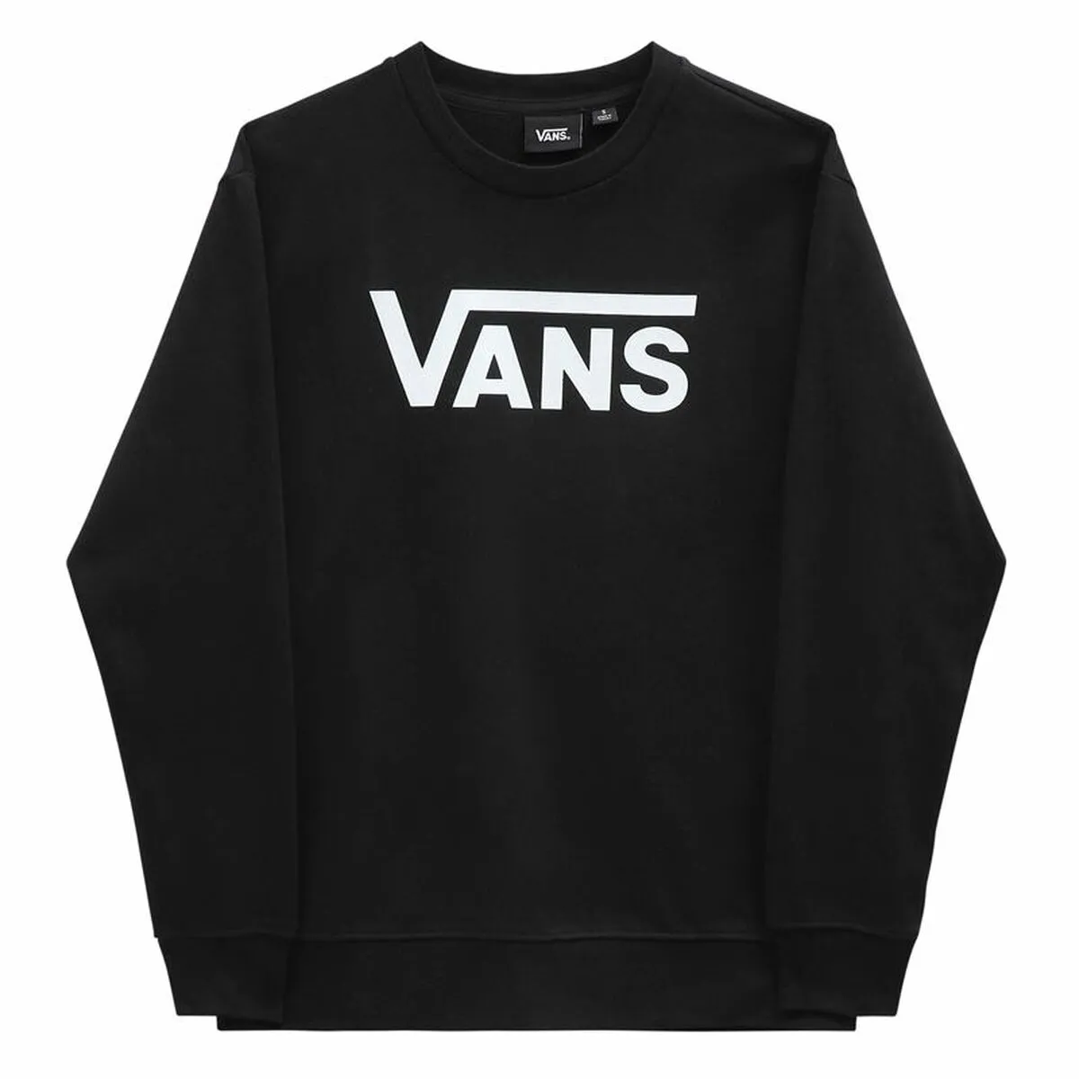 Felpa senza Cappuccio Donna Vans Drop V Logo BFF Crew Nero