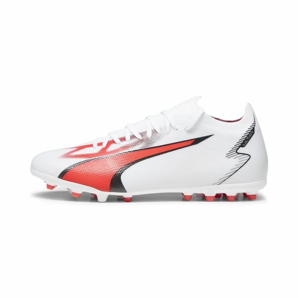 Scarpe da Calcio per Adulti Puma Ultra Match MG Bianco