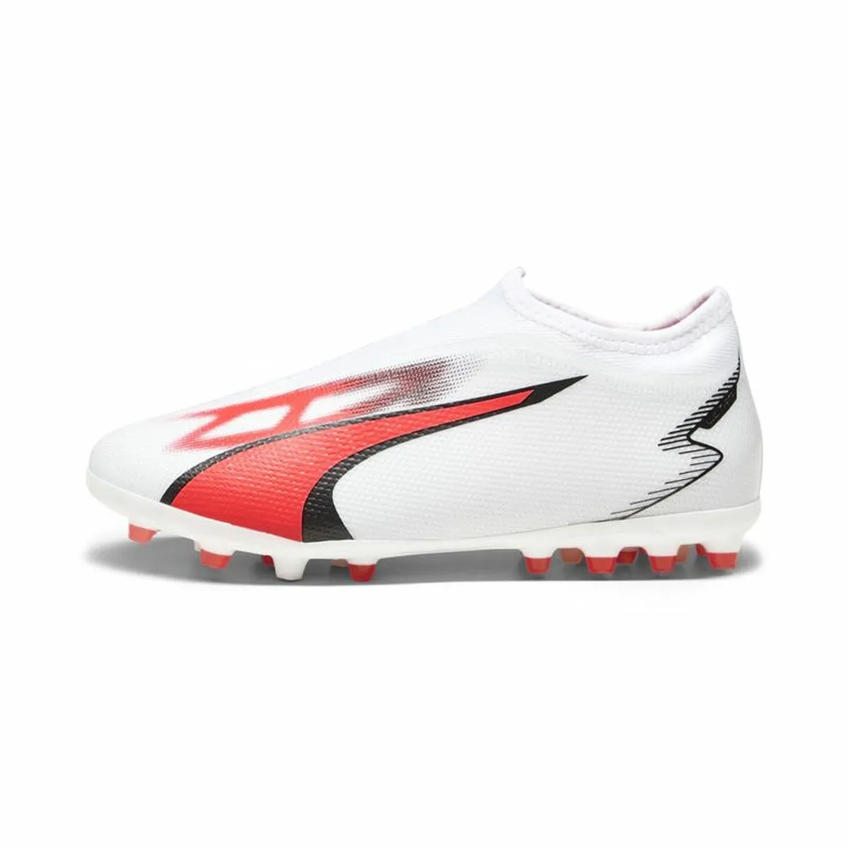 Scarpe da Calcio per Bambini Puma Ultra Match Ll MG Bianco