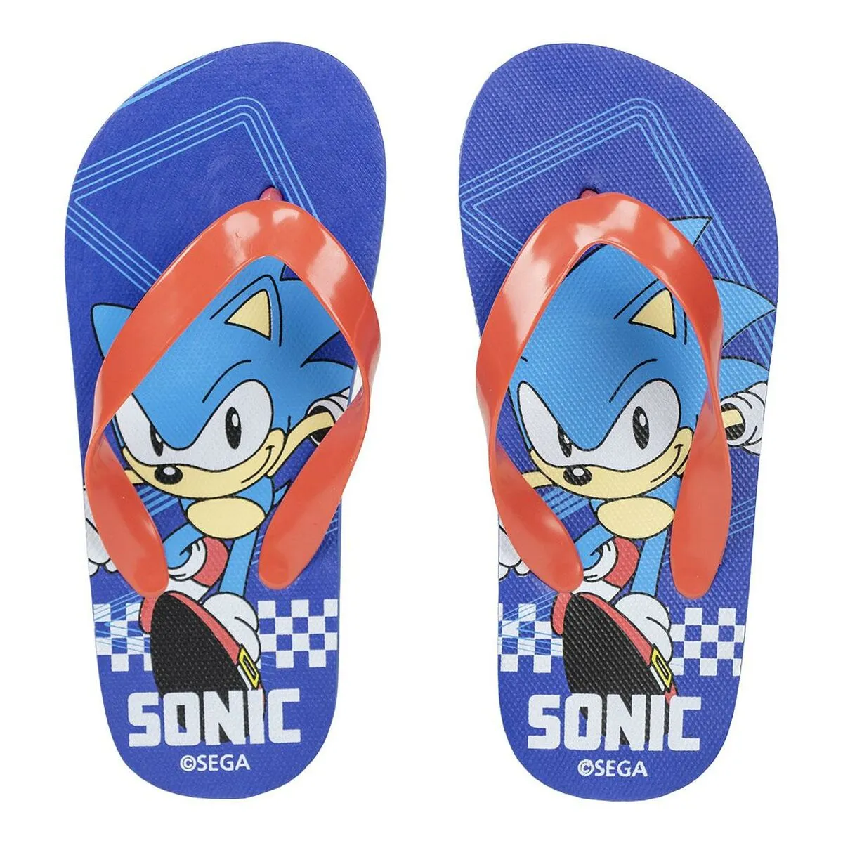 Ciabatte per Bambini Sonic Azzurro