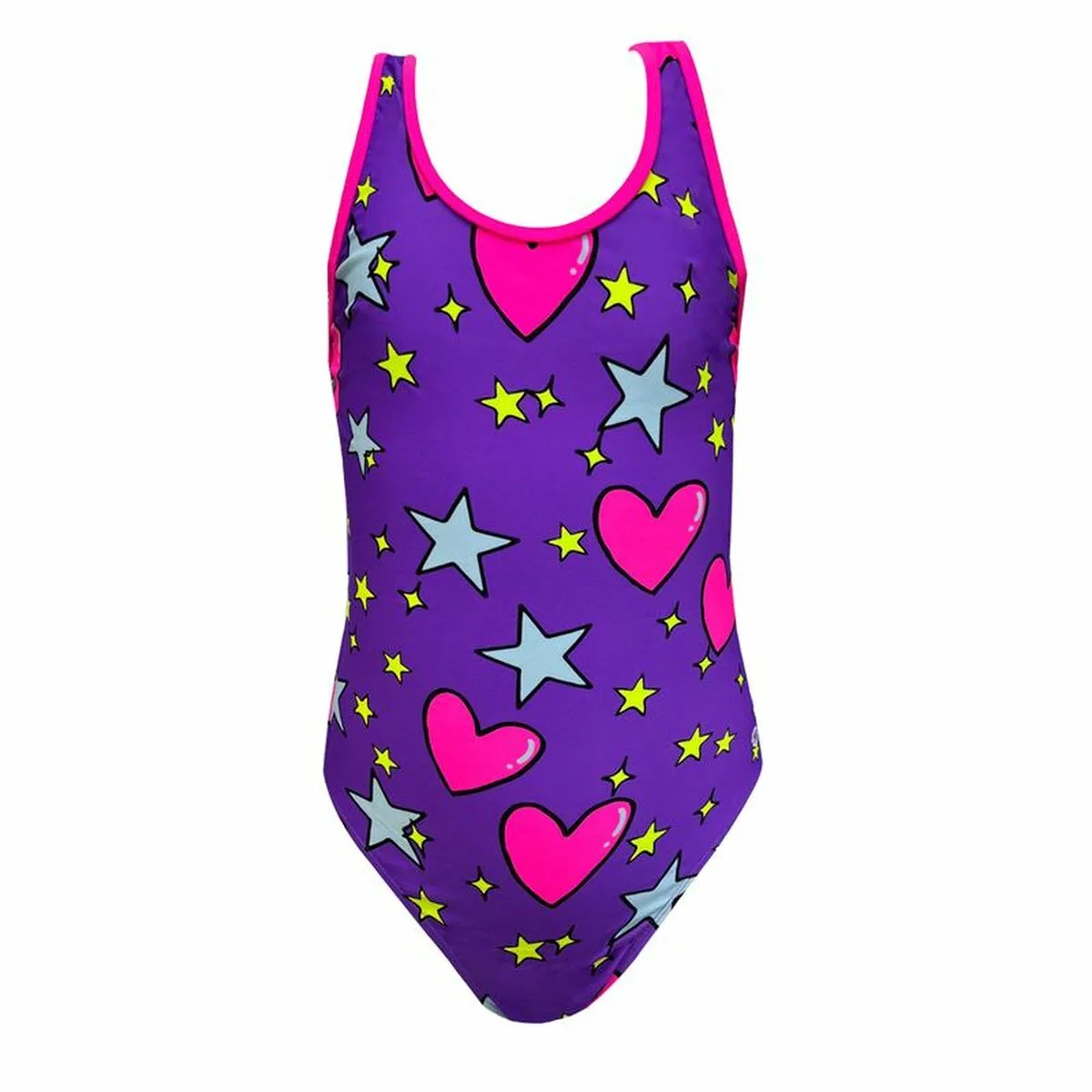 Costume da Bagno Bambina Ras Estela Viola