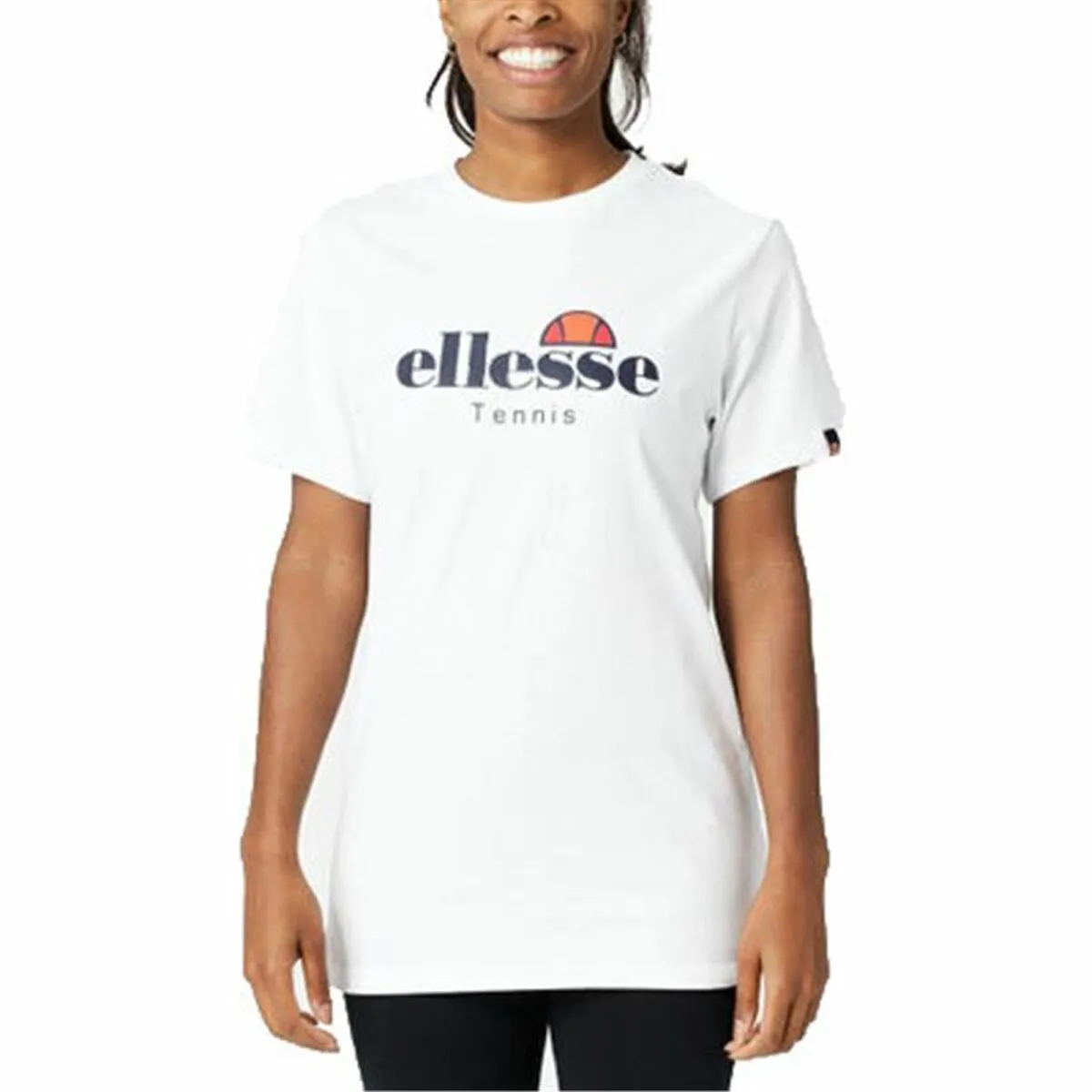 Maglia a Maniche Corte Donna Ellesse Colpo Bianco