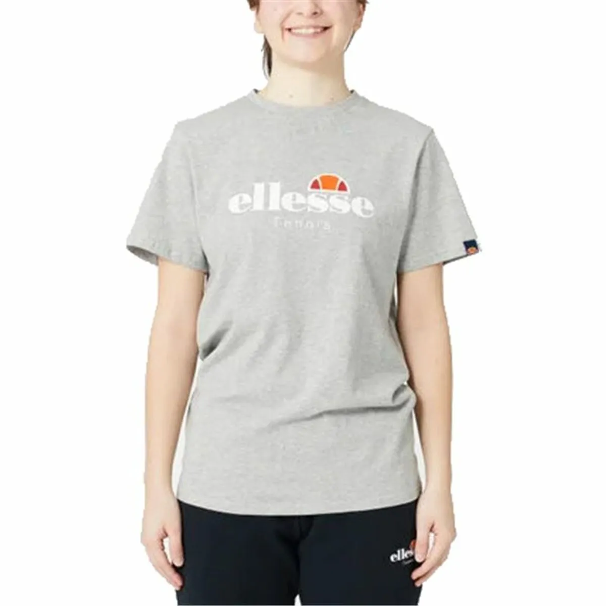 Maglia a Maniche Corte Donna Ellesse Colpo Grigio