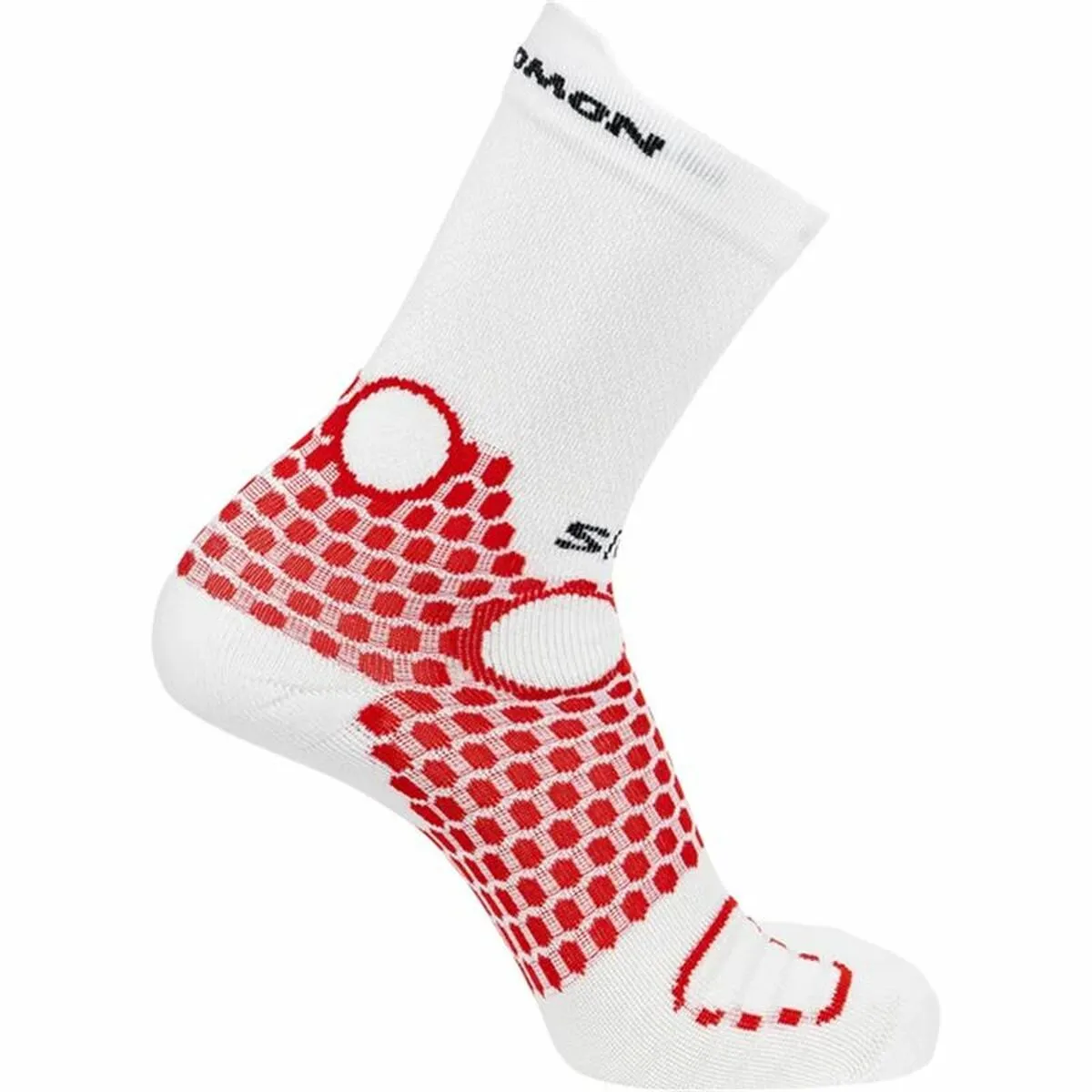 Calzini Sportivi Salomon Ultra Crew Bianco Rosso Unisex