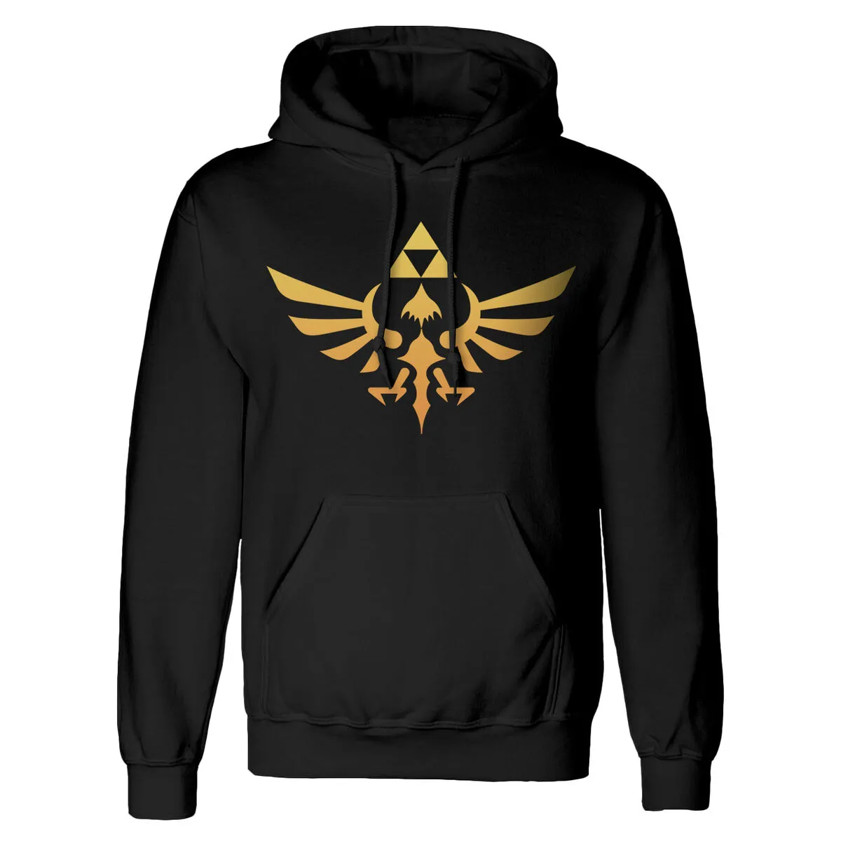 Felpa con Cappuccio Unisex The Legend of Zelda Hyrule Nero