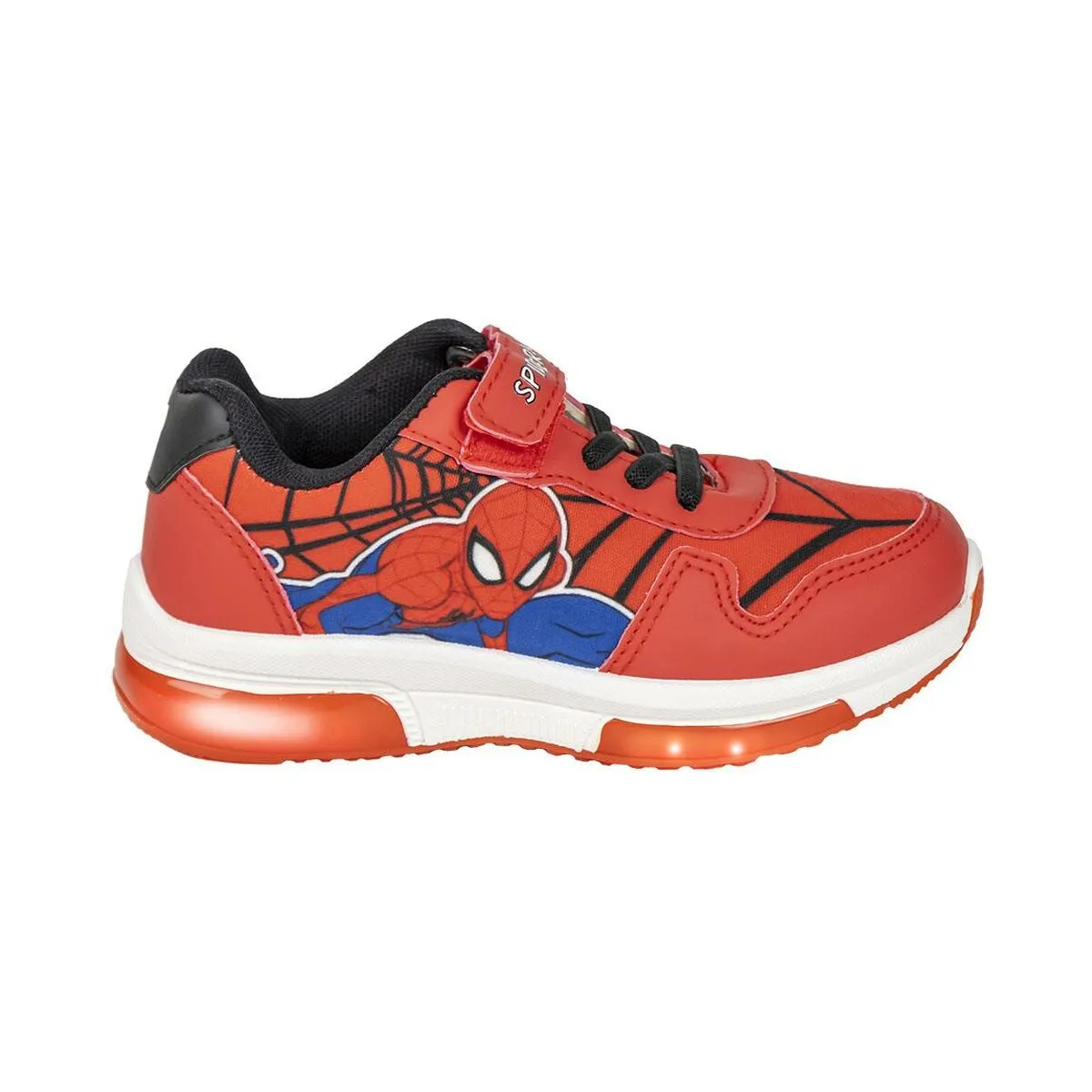 Scarpe Sportive con LED Spider-Man Rosso