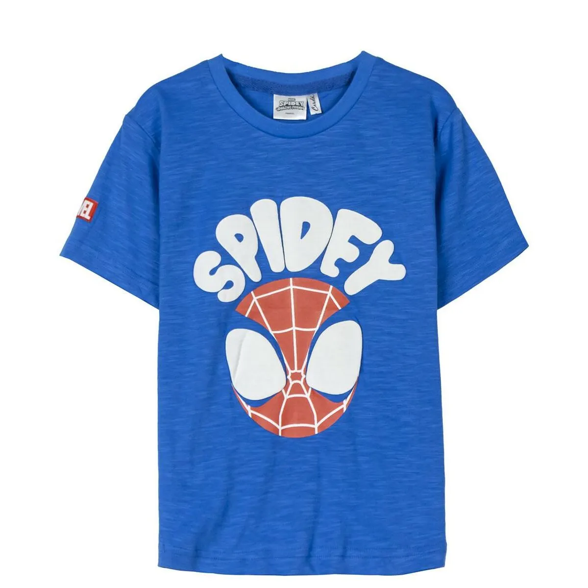 Maglia a Maniche Corte per Bambini Spidey Azzurro