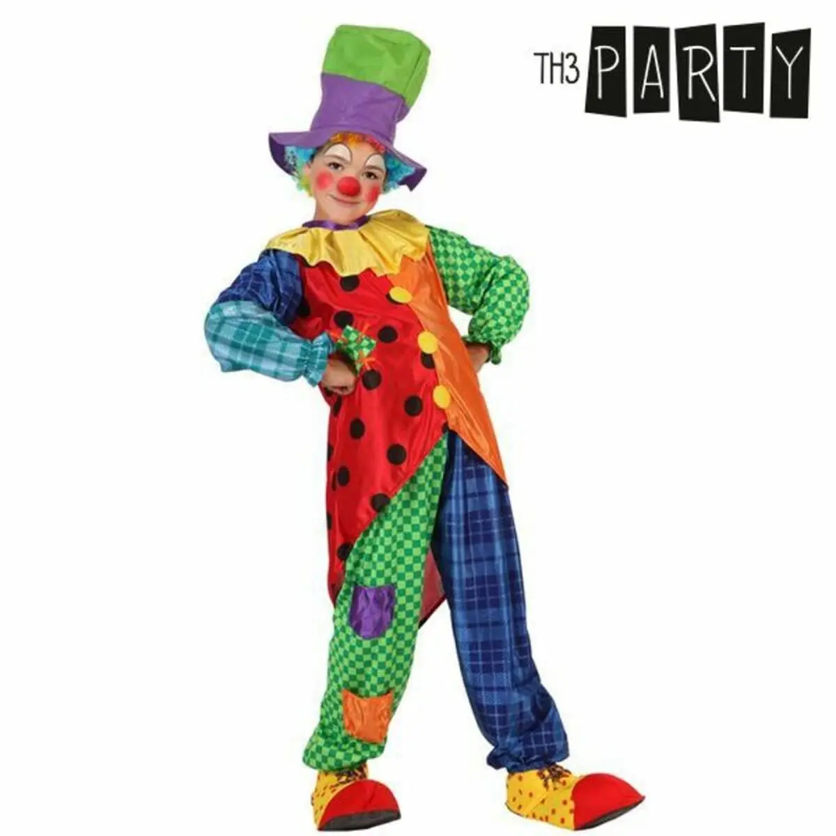 Costume per Bambini Th3 Party Multicolore Circo (3 Pezzi)