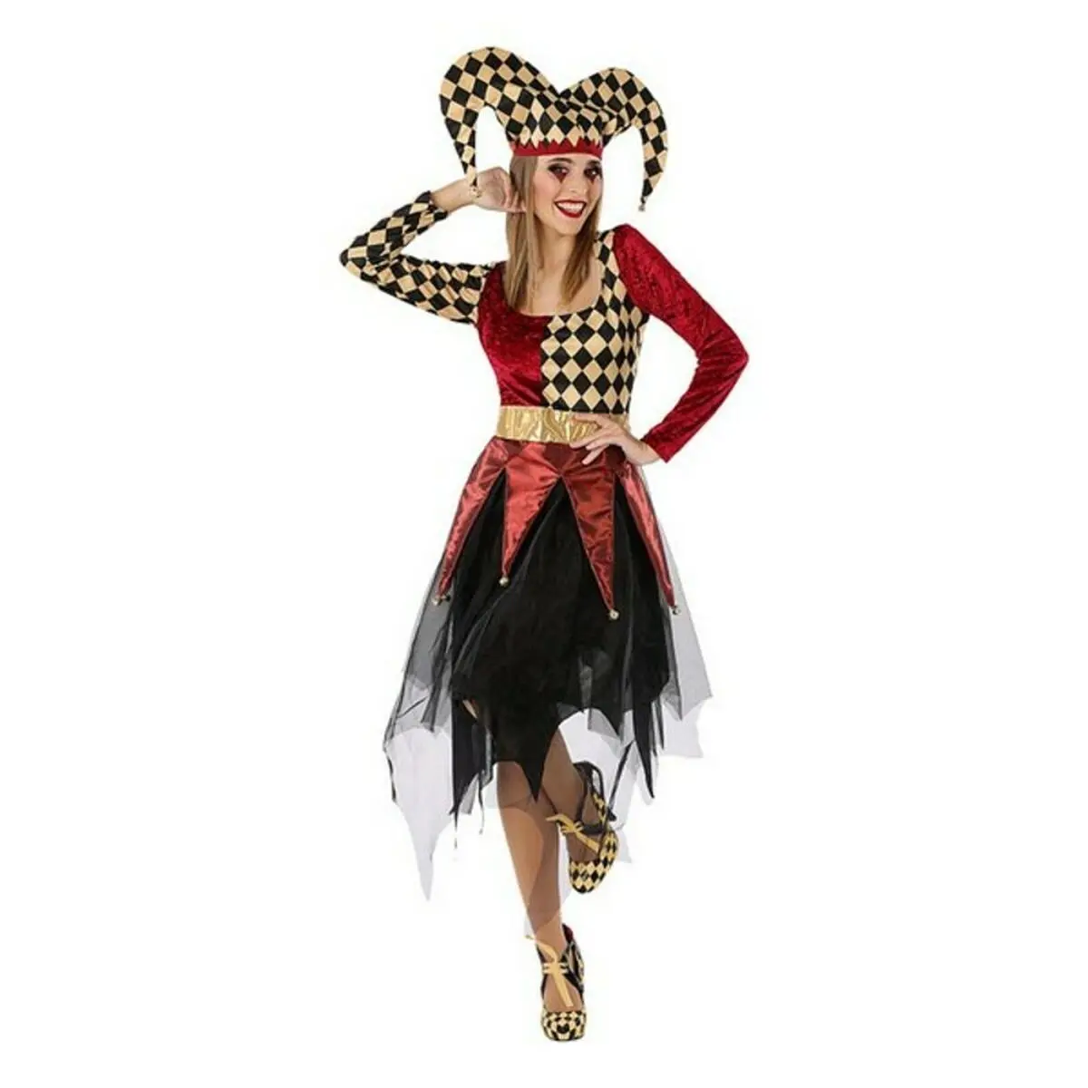 Costume per Adulti 115583 Rosso Multicolore (2 Pezzi) (2 Unità)