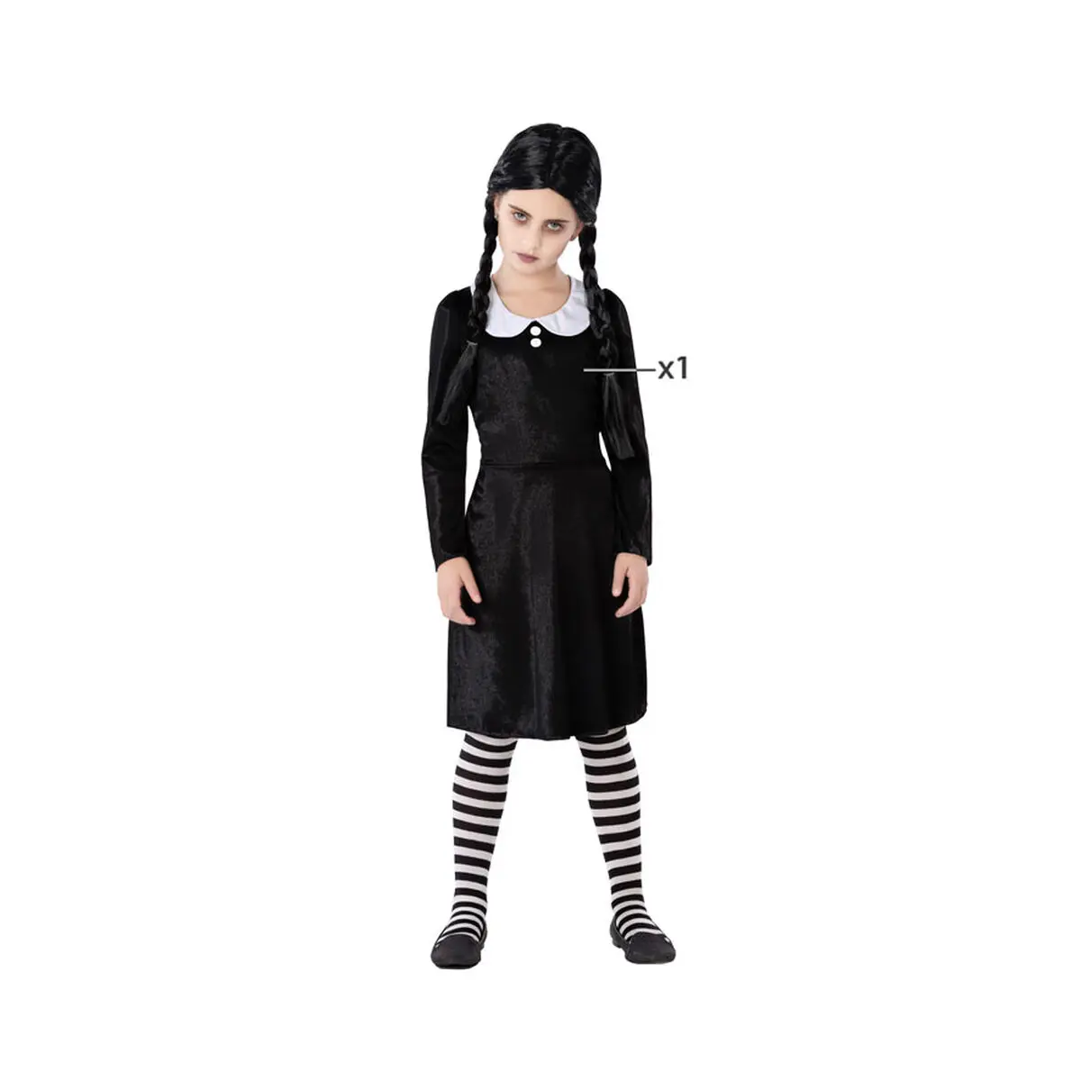 Costume per Bambini Nero Fantasma Bambina