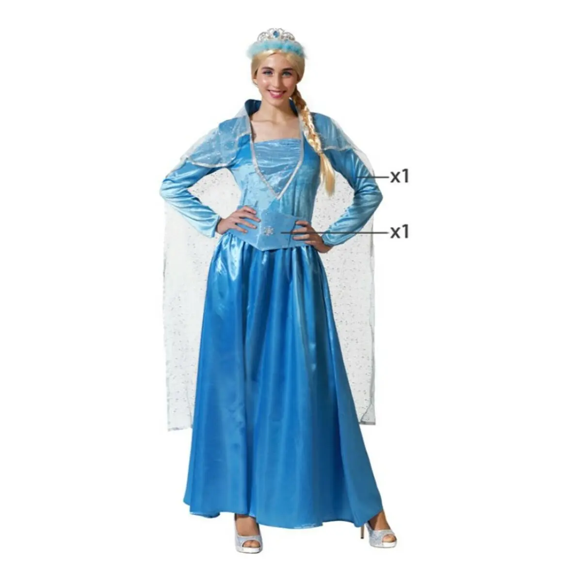 Costume per Adulti Azzurro Principessa