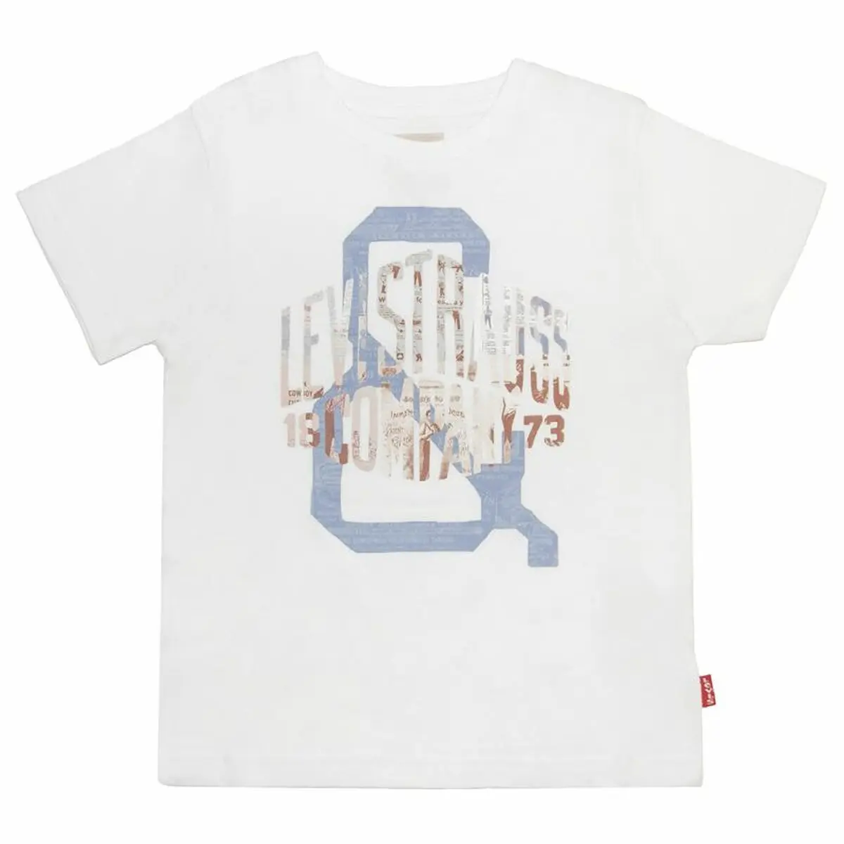 Maglia a Maniche Corte per Bambini Levi's Bianco