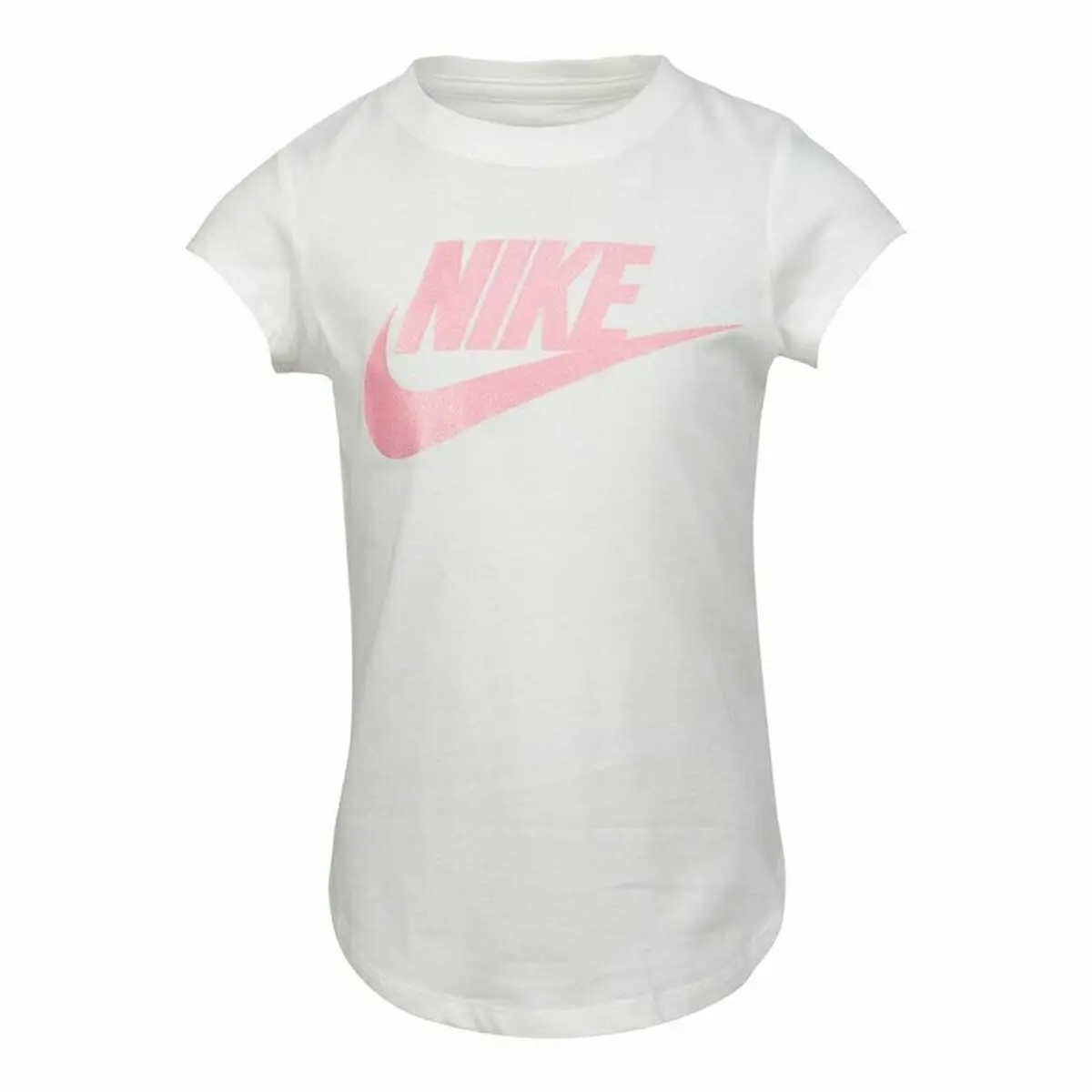 Maglia a Maniche Corte per Bambini Nike  Futura SS Bianco