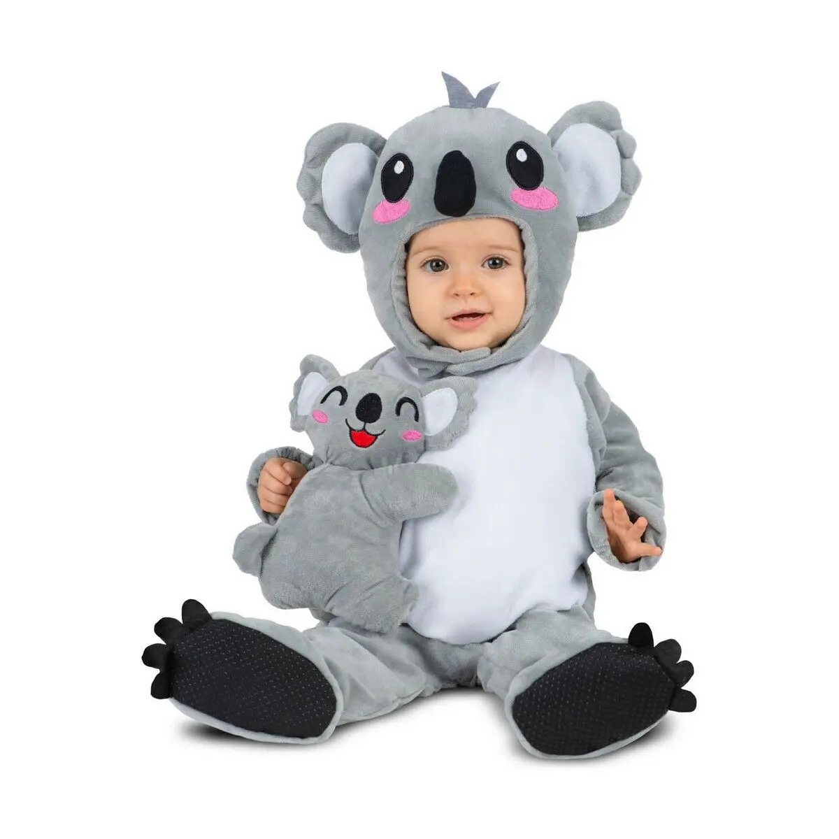 Costume per Neonati My Other Me Grigio Bianco Koala (4 Pezzi)