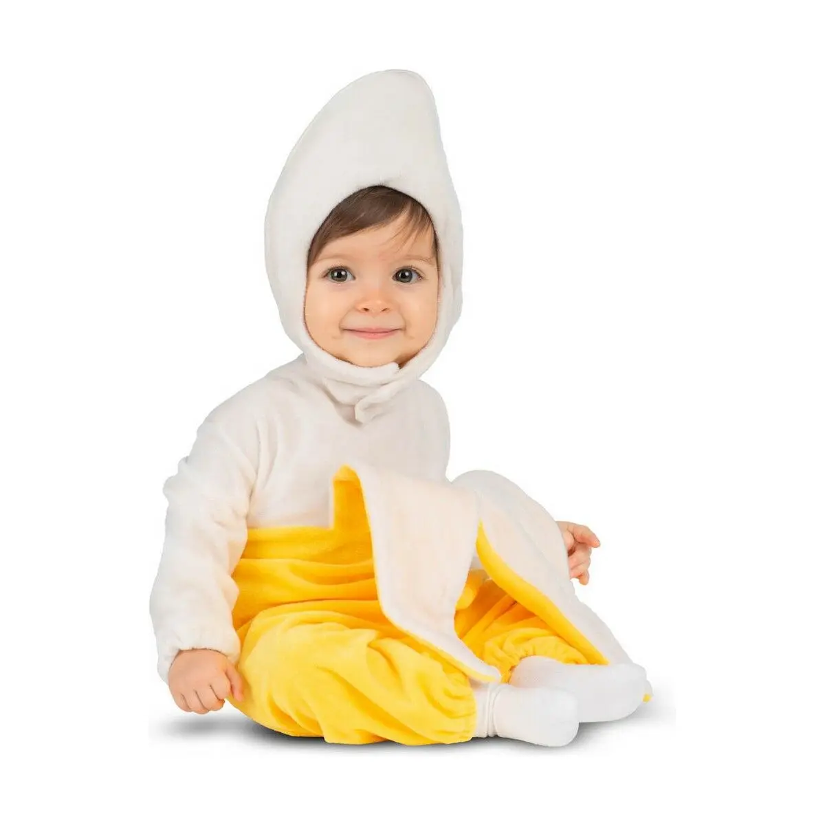 Costume per Neonati My Other Me Giallo Bianco Banana 3 Pezzi