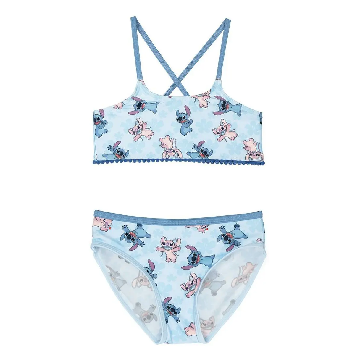 Bikini Per Bambine Stitch Azzurro