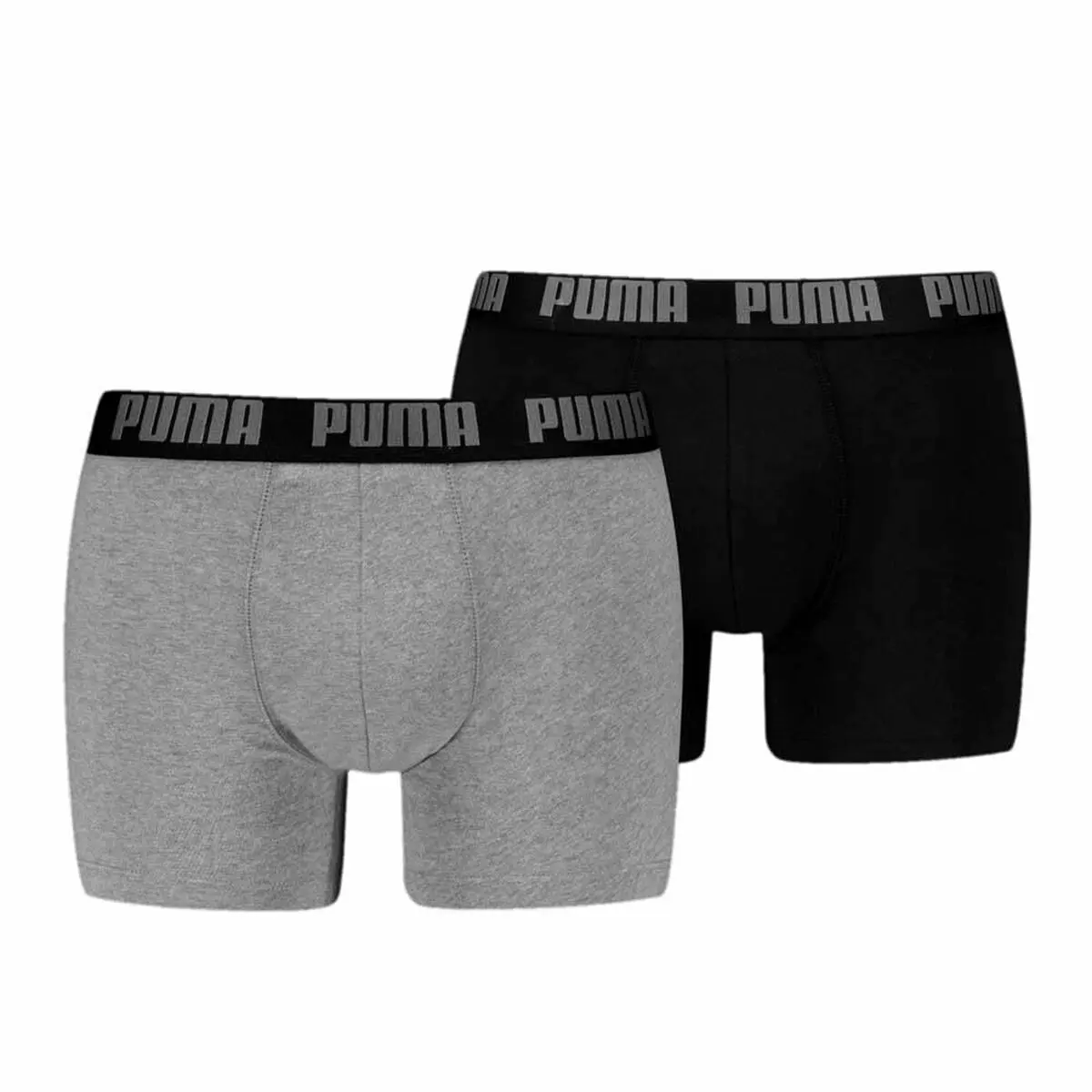 Boxer da Uomo Puma EVERRYDAY BASIC 701226387 2 Unità Nero Grigio