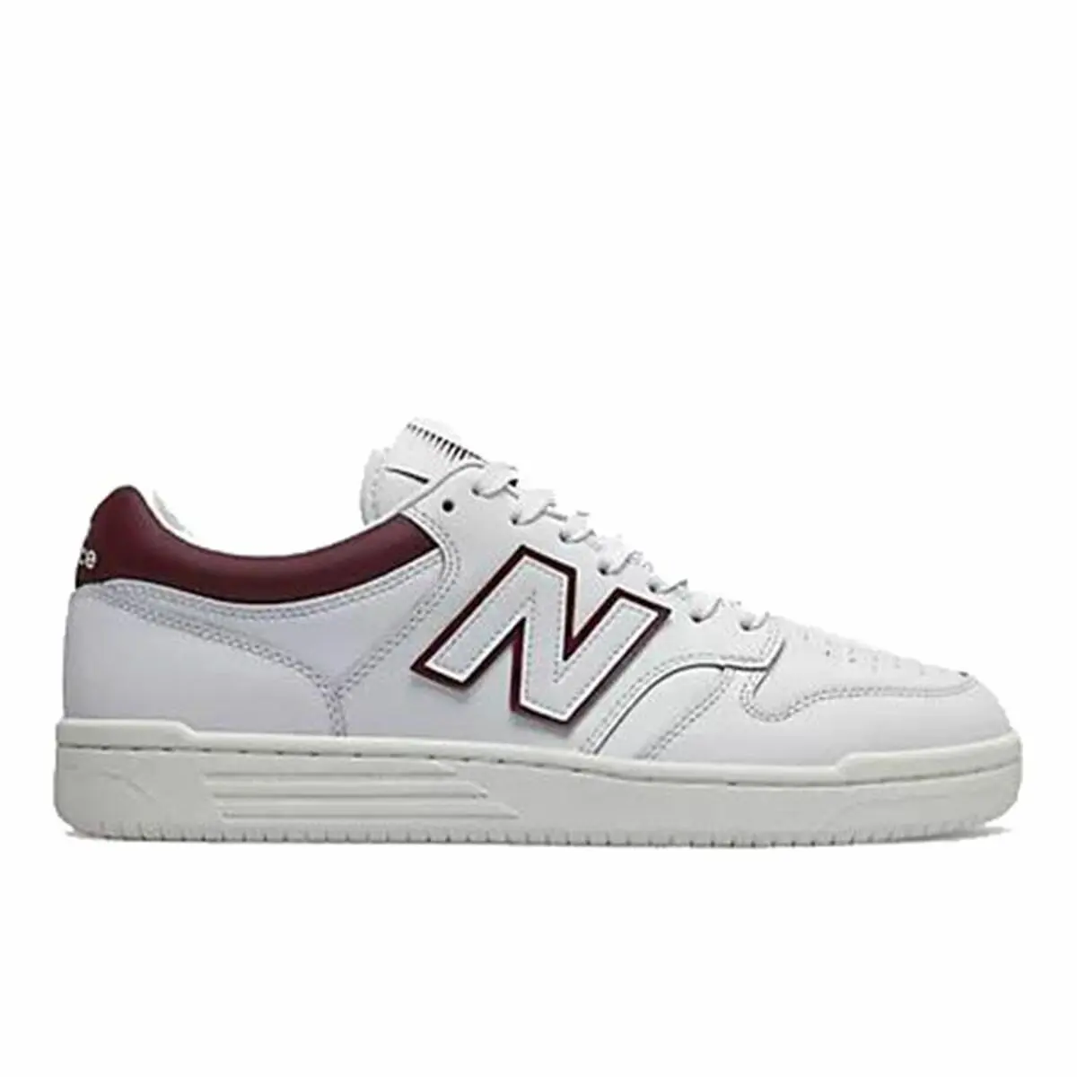 Scarpe Sportive Uomo New Balance 480 Bianco Rosso Scuro