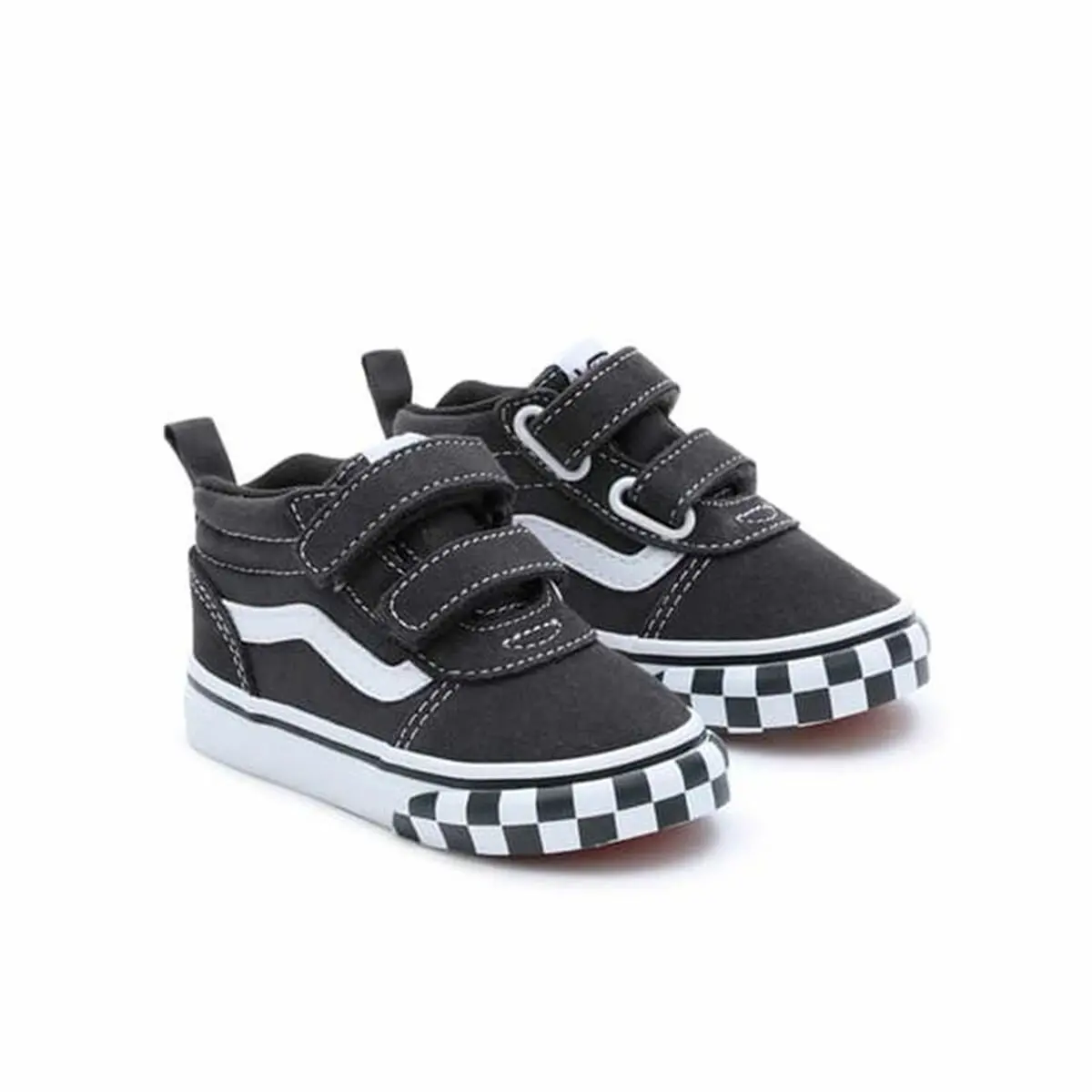 Scarpe da Tennis Casual Bambino Vans Ward Mid V TD Check Bumper  Nero