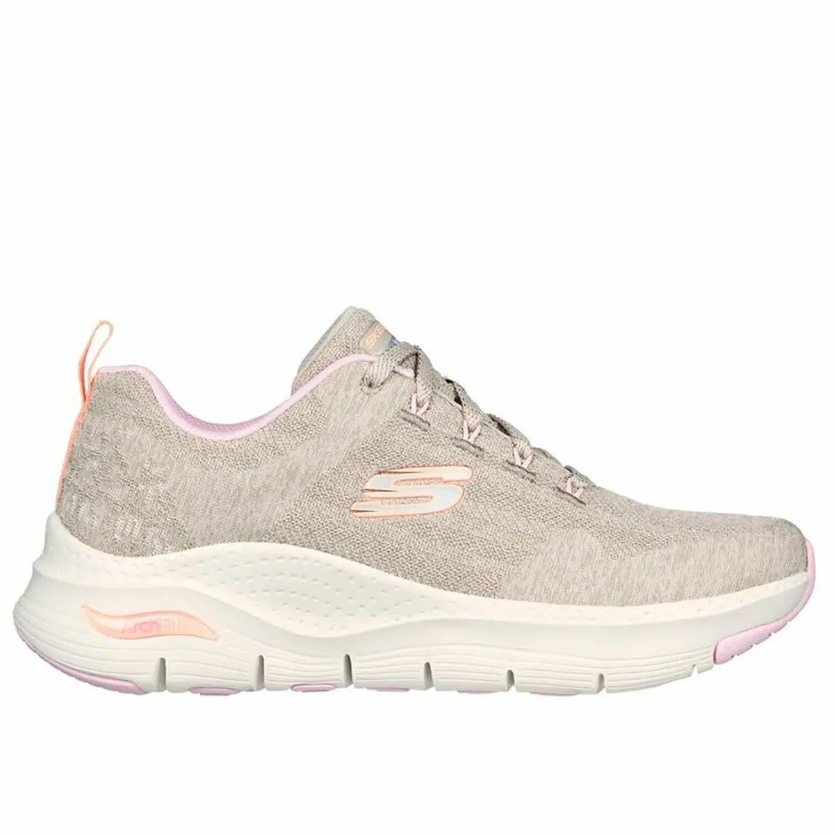 Scarpe Sportive da Donna Skechers Arch Fit - Comfy Wav Marrone Chiaro