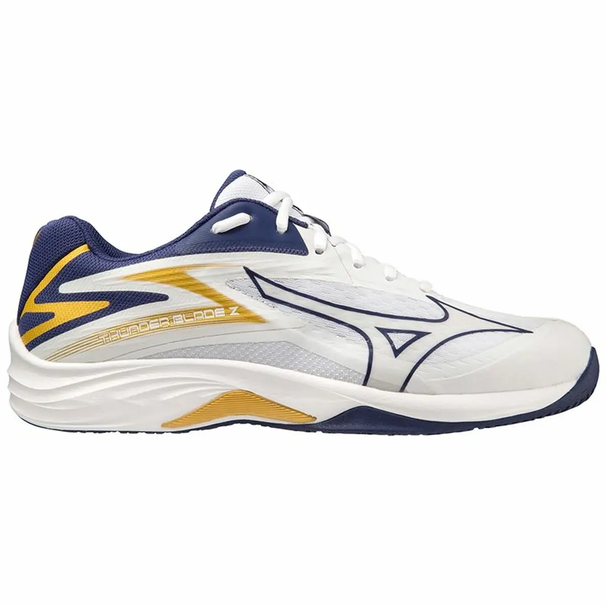 Scarpe da Tennis Casual Unisex Mizuno Thunder Blade Z Bianco Blu Marino