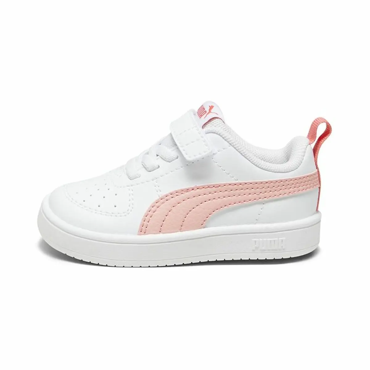 Scarpe Sportive per Bambini Puma Rickie+ Bianco Rosa chiaro