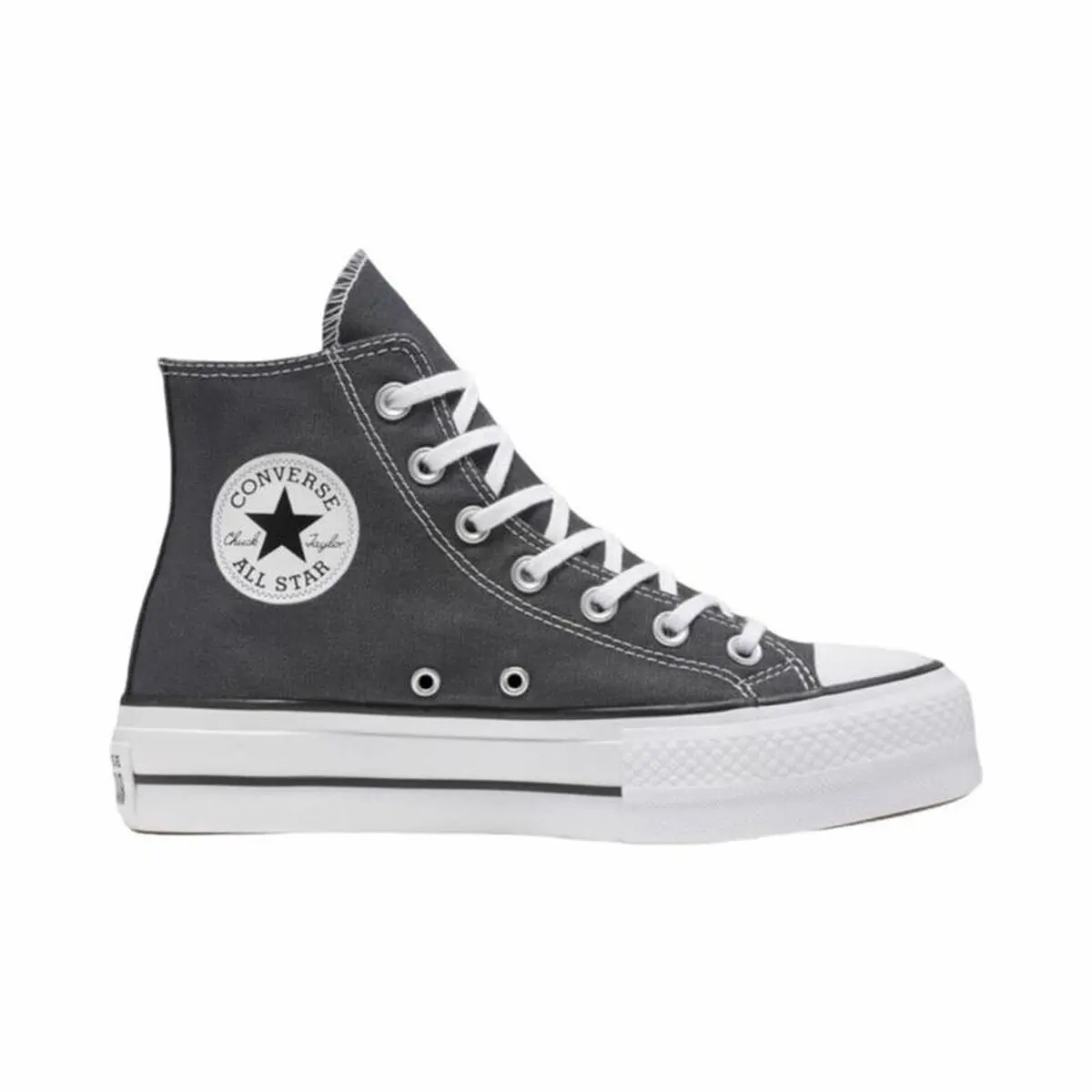 Scarpe da Tennis Casual Donna Converse Chuck Taylor All Star Lift Hi Grigio scuro