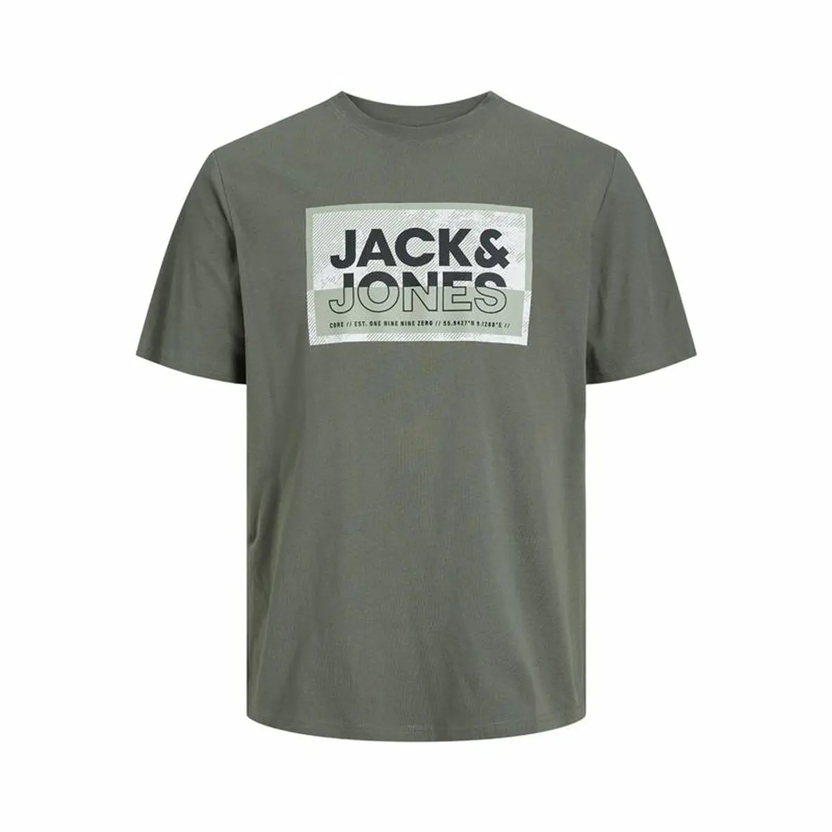 Maglia a Maniche Corte per Bambini Jack & Jones logan Agave Verde scuro