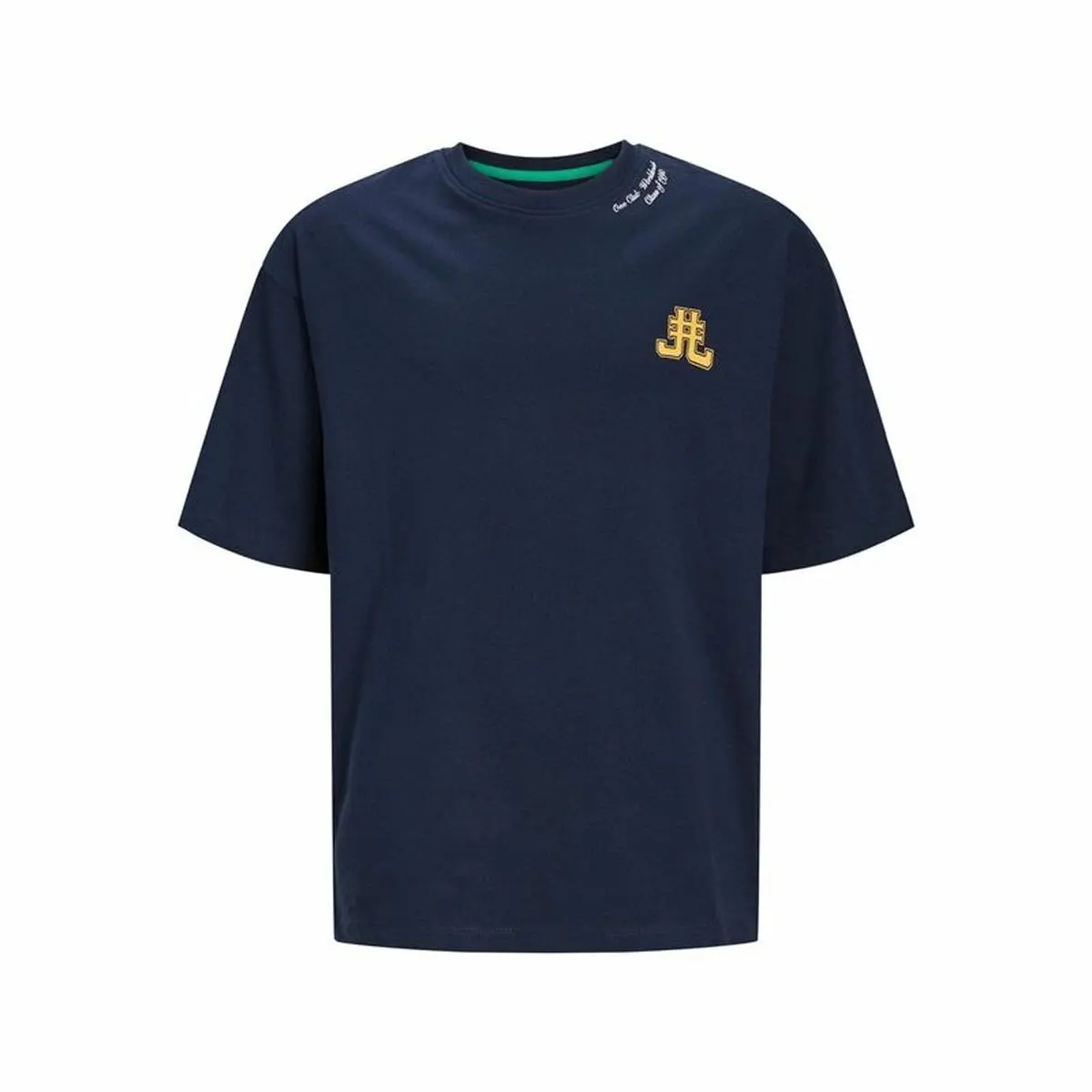 Maglia a Maniche Corte per Bambini Jack & Jones Jorcole Back Print Blu Marino